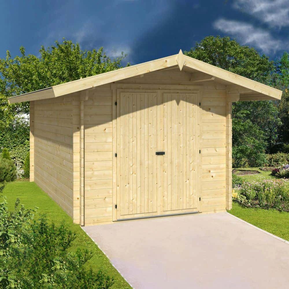 Alpholz Gerätehaus »Geräteschuppen Finn mit Boden«, BxT 348,00x506,00