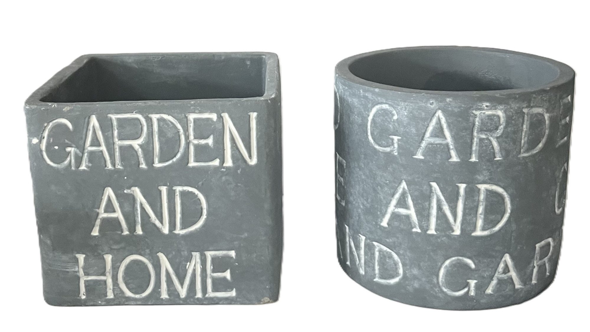 Exner GmbH Garten- & Wohnaccessoires Übertopf Übertopf Vintage Home 2er Set Shabby Retro Stil 13 cm (2 St), Vintage Shabby Stil