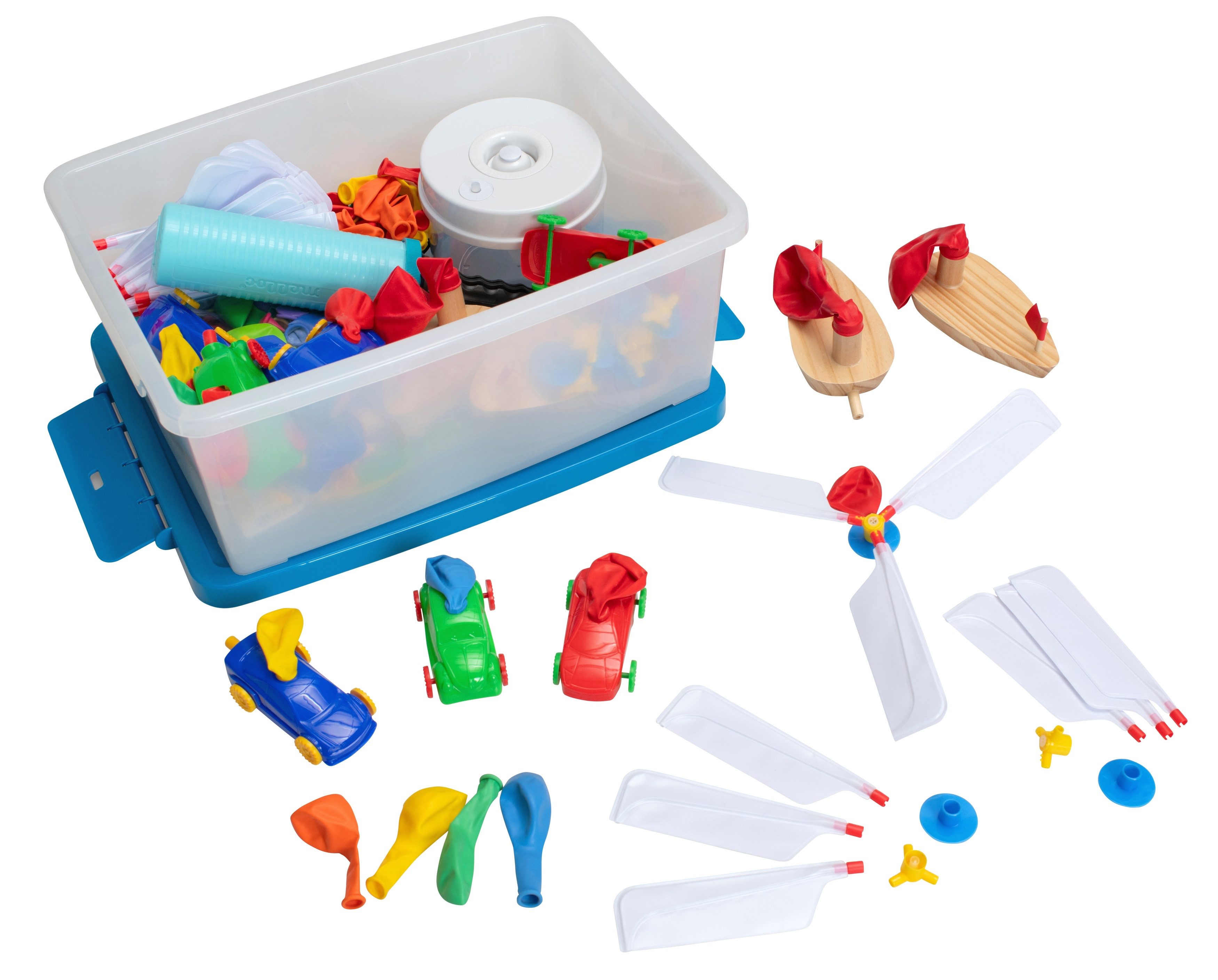 Betzold Experimentierkasten Forscherset Luftantrieb - Set für Kinder Experimente Physik-Unterricht