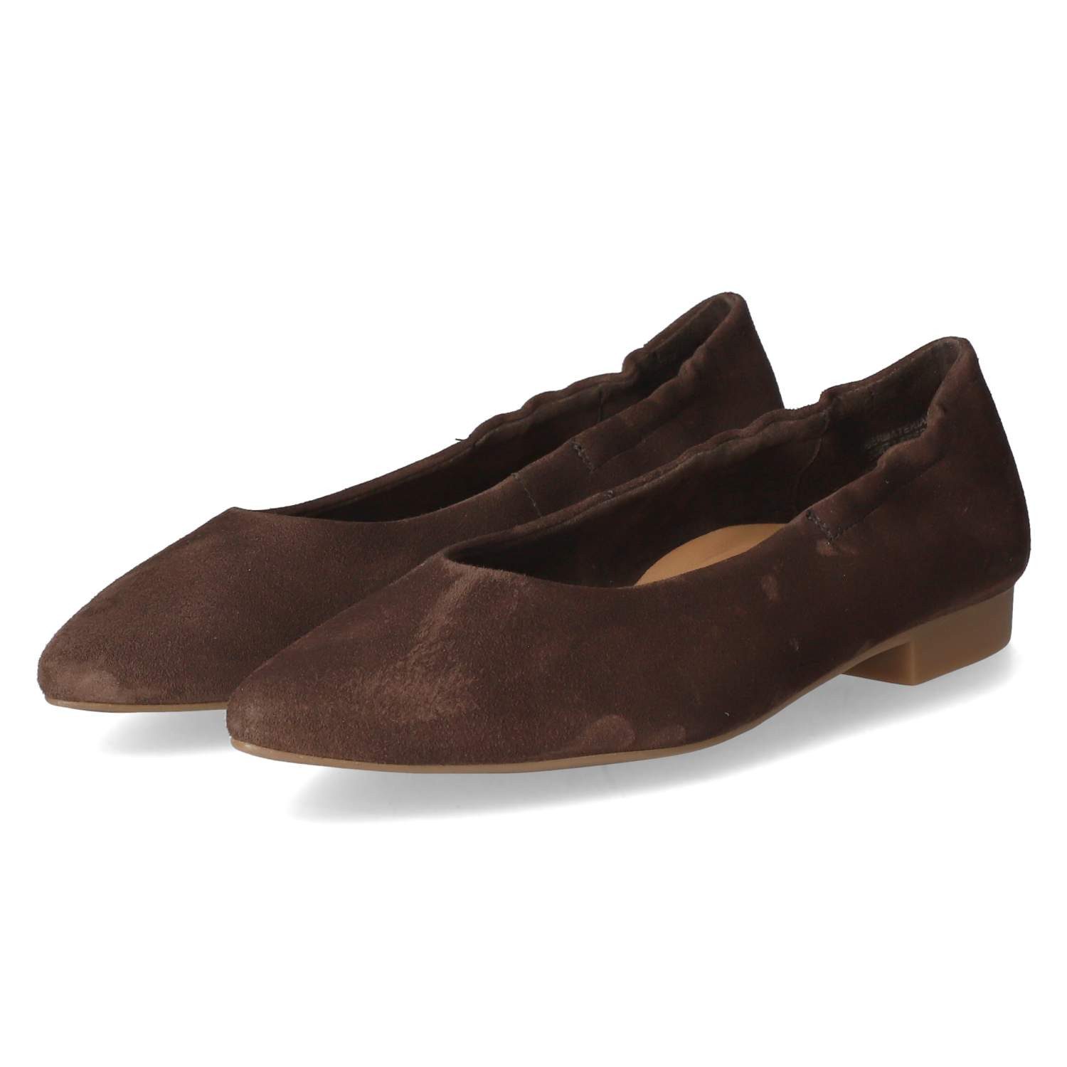 Paul Green Paul Green 1224-009 Damen Rauleder braun Ballerina günstig online kaufen