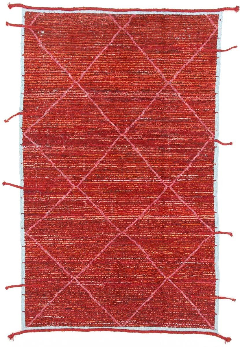 Maroccan Höhe: Handgeknüpfter Design 20 Orientteppich Orientteppich, 156x253 Trading, Berber Nain Moderner mm rechteckig,