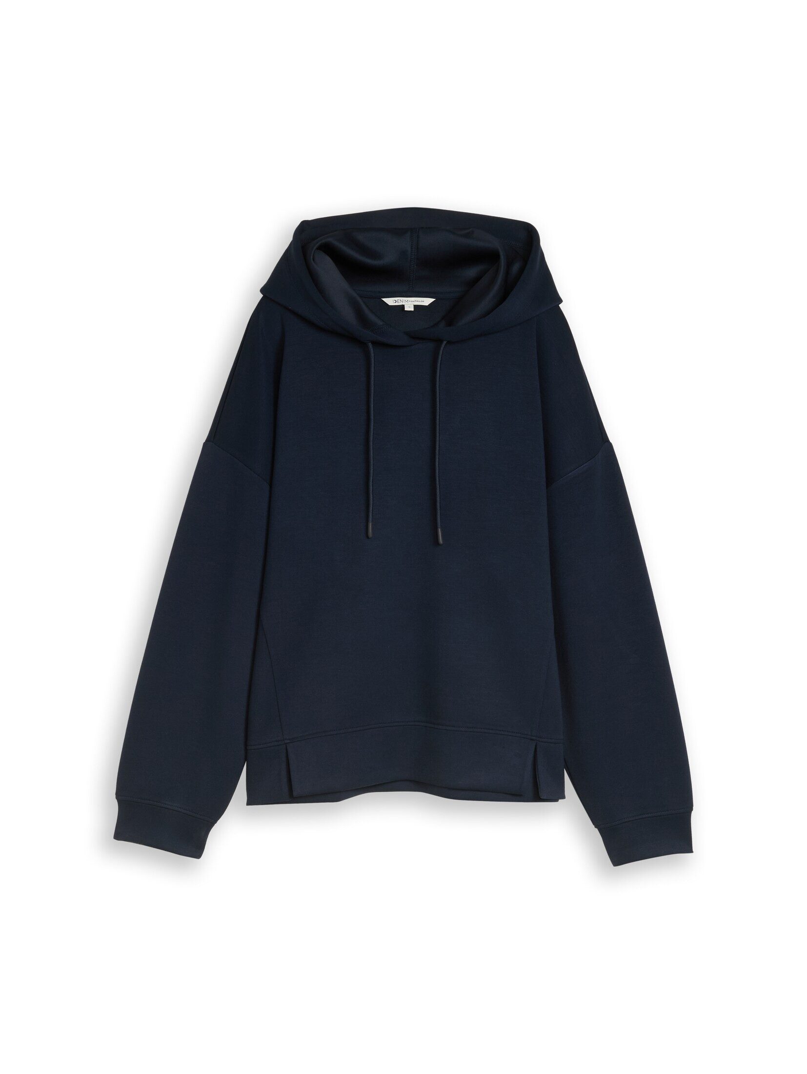 TOM TAILOR Denim Sweatshirt Strick & Sweatshirts Relaxed Hoodie Sweatshirt aus Scuba