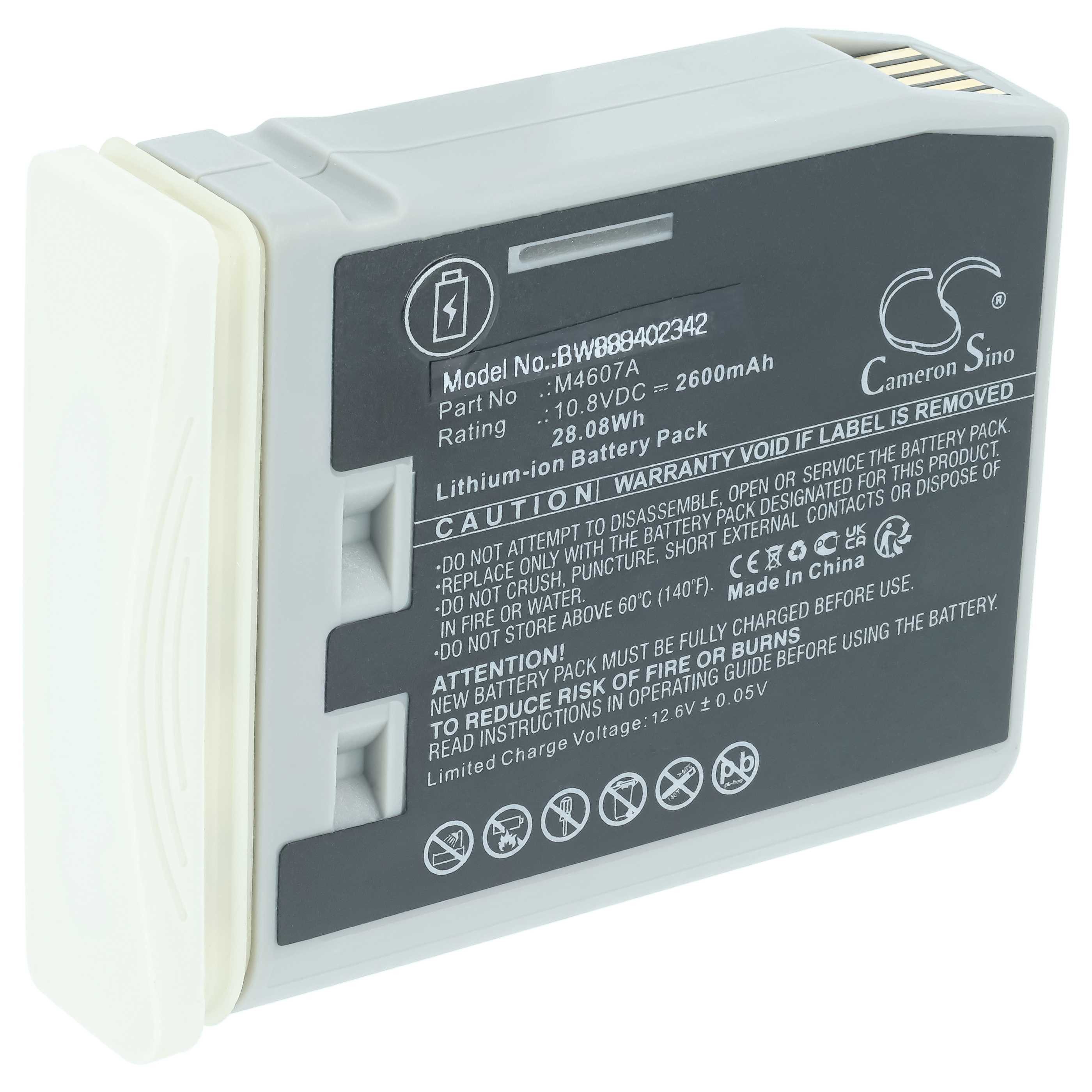 vhbw Akku passend für Philips IntelliVue MP2 M8102, M8102A Medizin (2600 Akku Akku Li-Ion 2600 mAh (10,8 V, 1 St), Leistungsfähiger Austausch-Akku für Ihr medizinisches Gerät