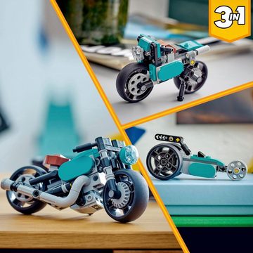 LEGO® Konstruktionsspielsteine Oldtimer Motorrad (31135), LEGO® Creator 3in1, (128 St)