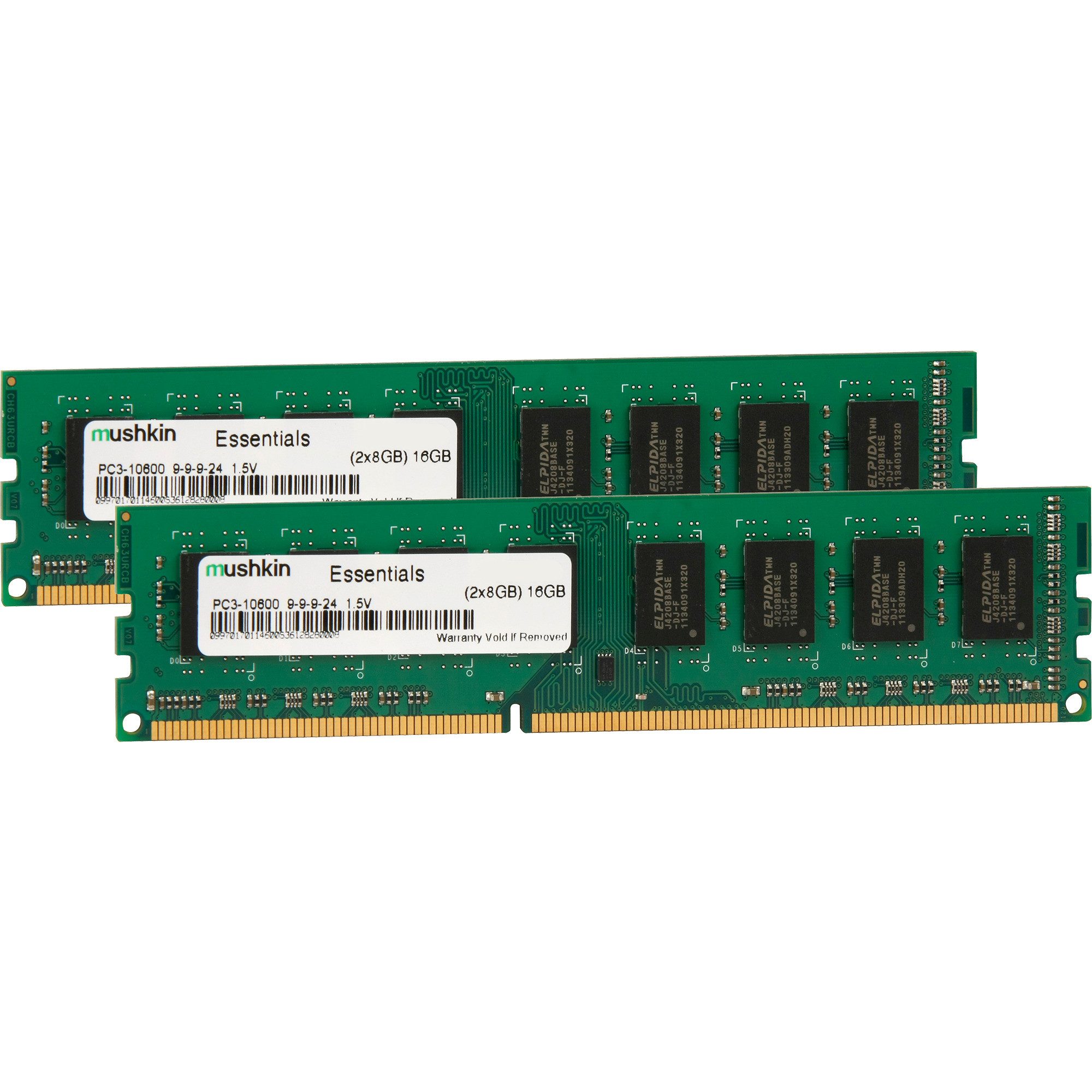 Mushkin Mushkin DIMM 16 GB DDR3-1600 (2x 8 GB) Dual-Kit, Arbeitsspeicher