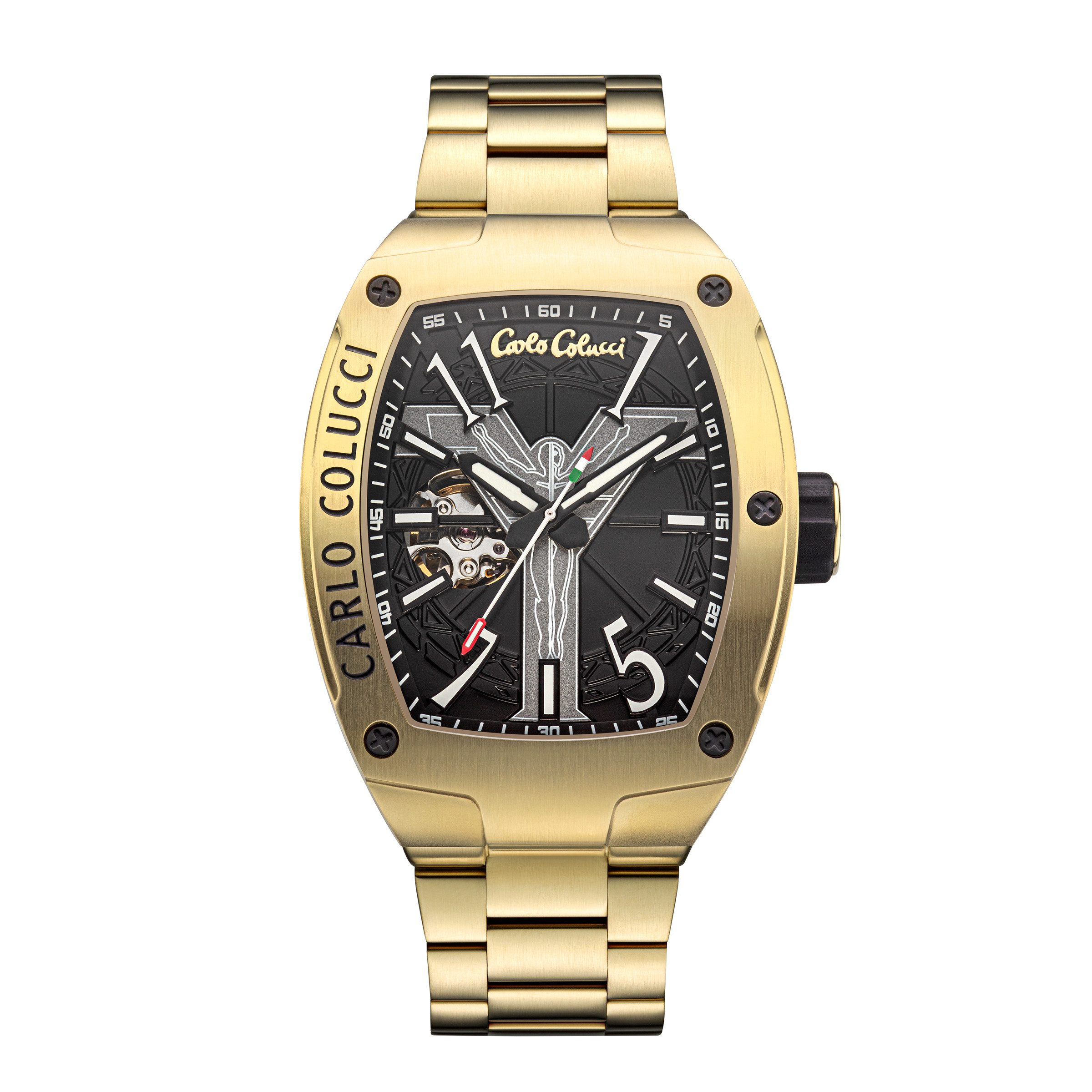 CARLO COLUCCI Automatikuhr Automatikuhr Automatikuhr 100% Edelstahl 41 x 53 günstig online kaufen