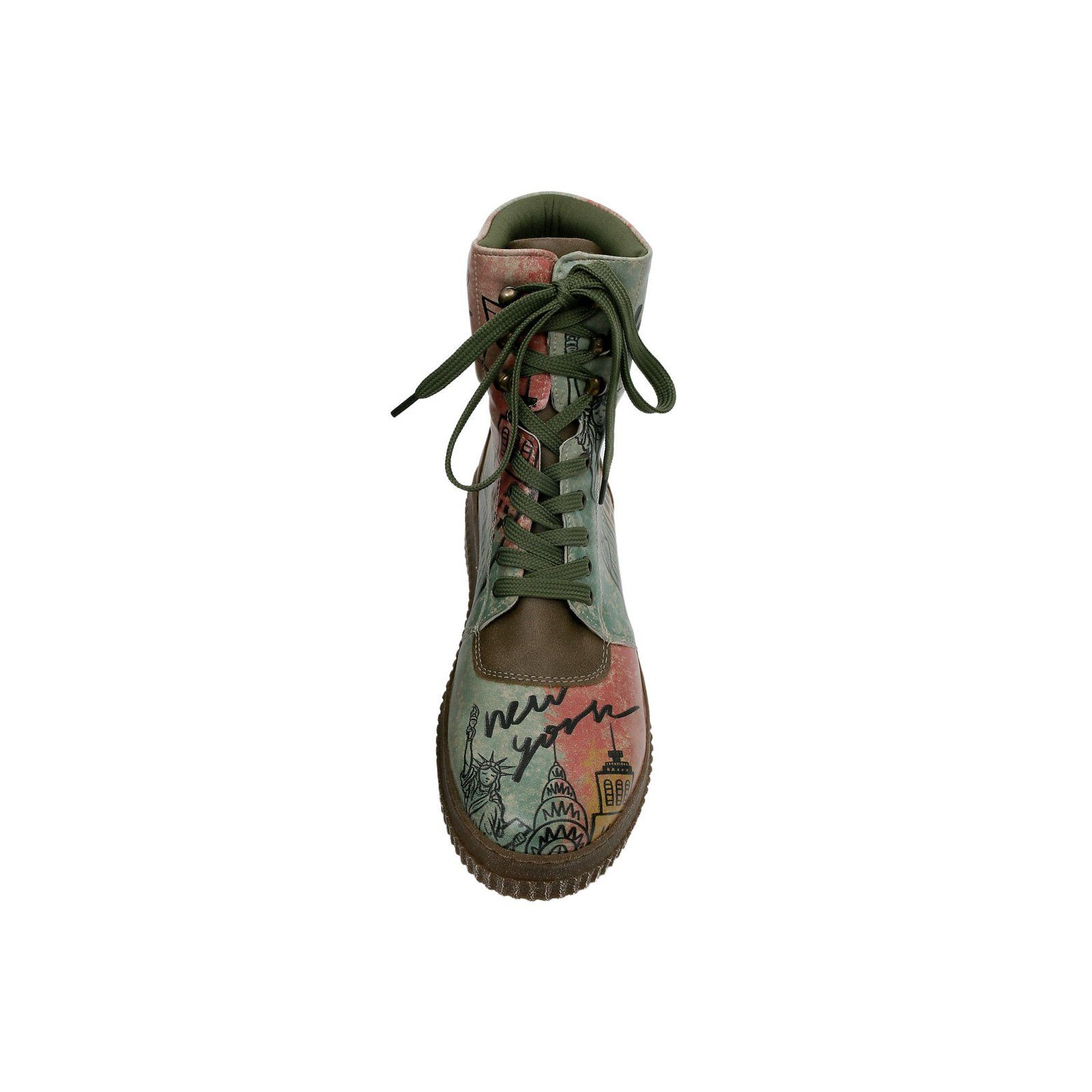 DOGO Future High Top Boots New York Damen Stiefeletten Schnürboots Handgefertigt