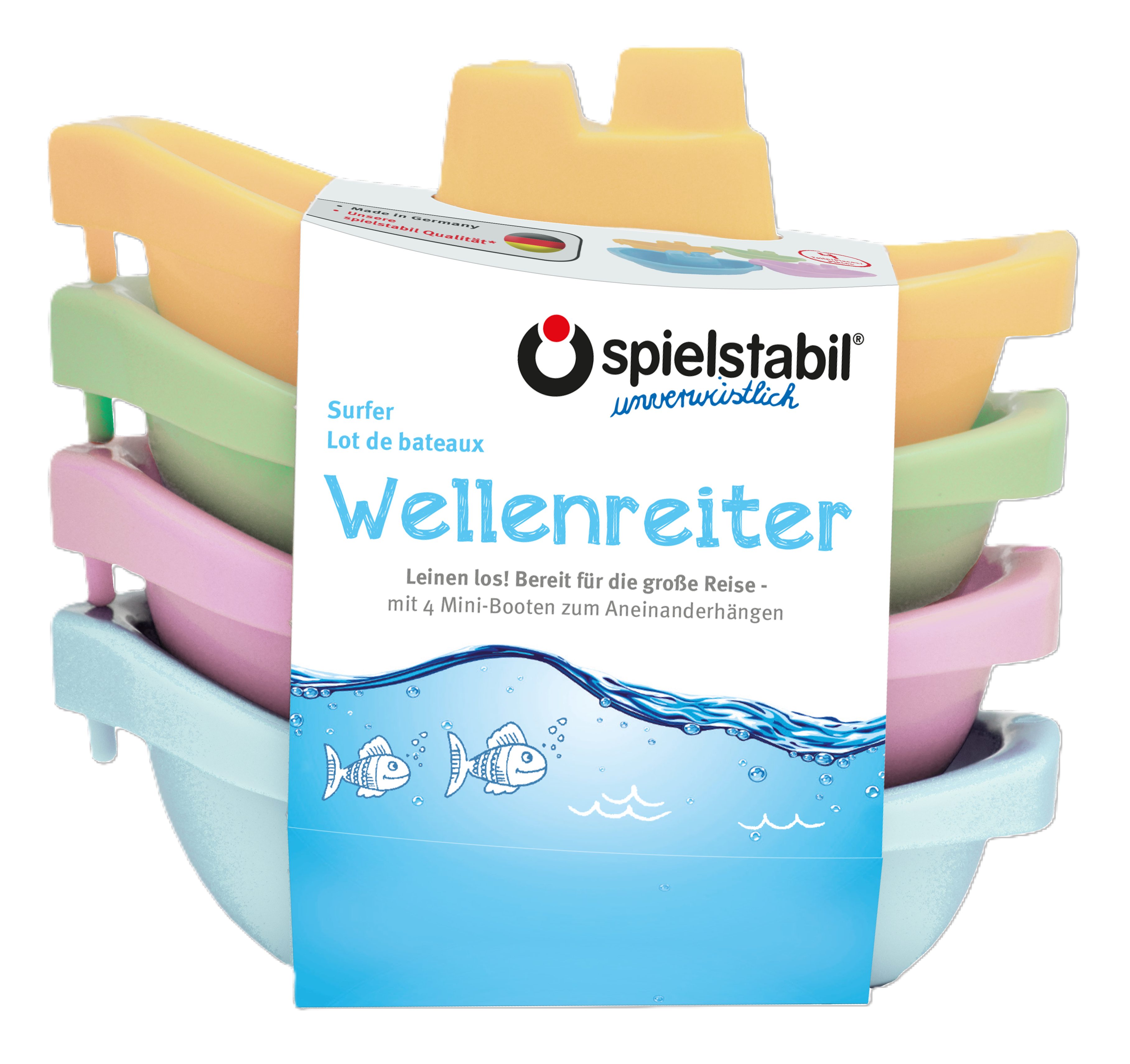 Spielstabil Sandform-Set Spielstabil Wellenreiter 4-teilig pastell
