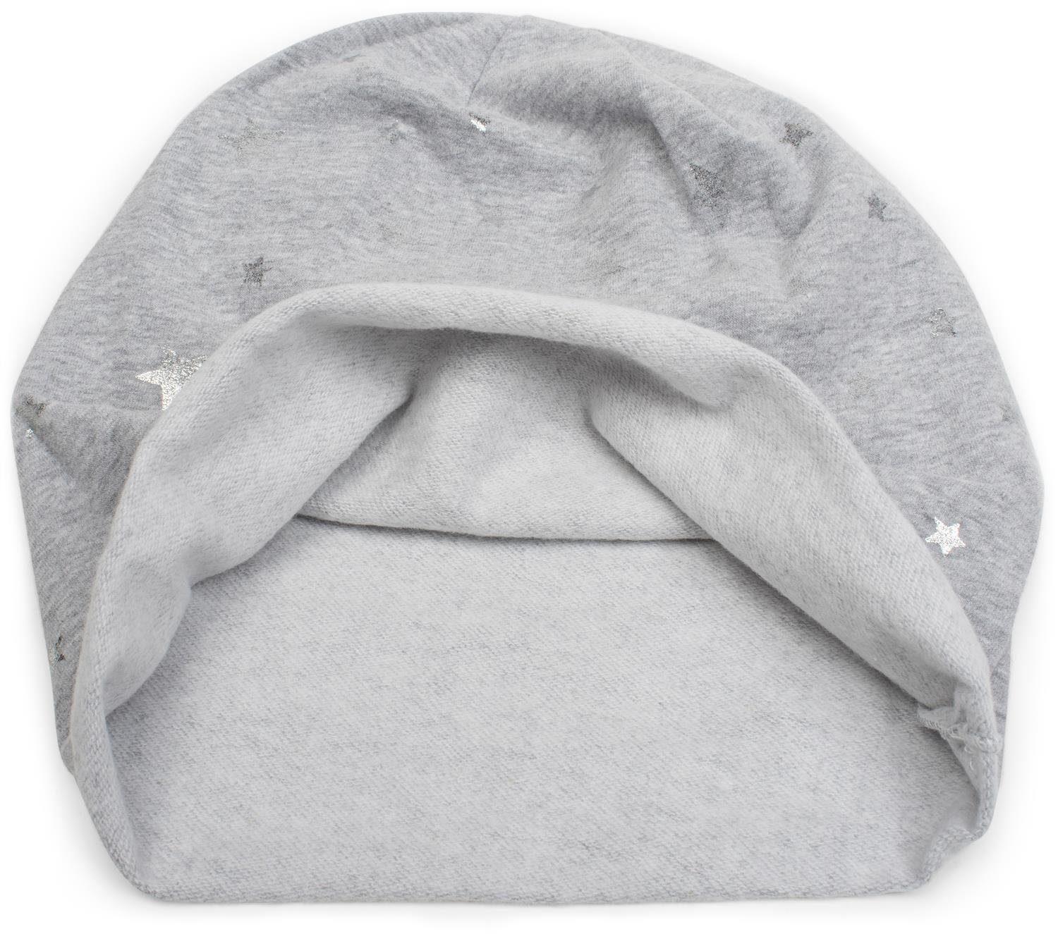 styleBREAKER Beanie Beanie Mütze mit Metallic Sterne (1-St) günstig online kaufen