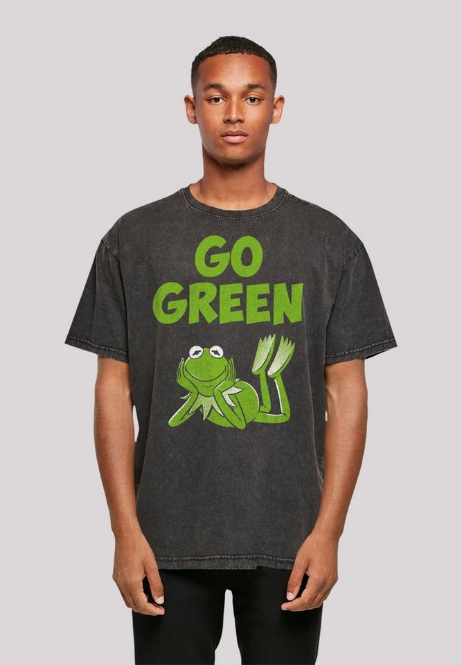 F4NT4STIC T-Shirt Disney Muppets Go Green Premium Qualität, Hochwertige  Baumwollqualität