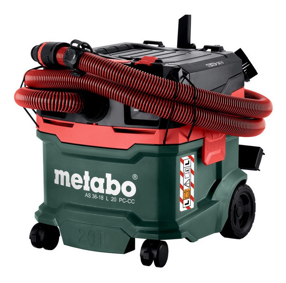 metabo Nass-Trocken-Akkusauger AS 36-18 L 20 PC-CC, Akku-Sauger Ohne Akku im Karton