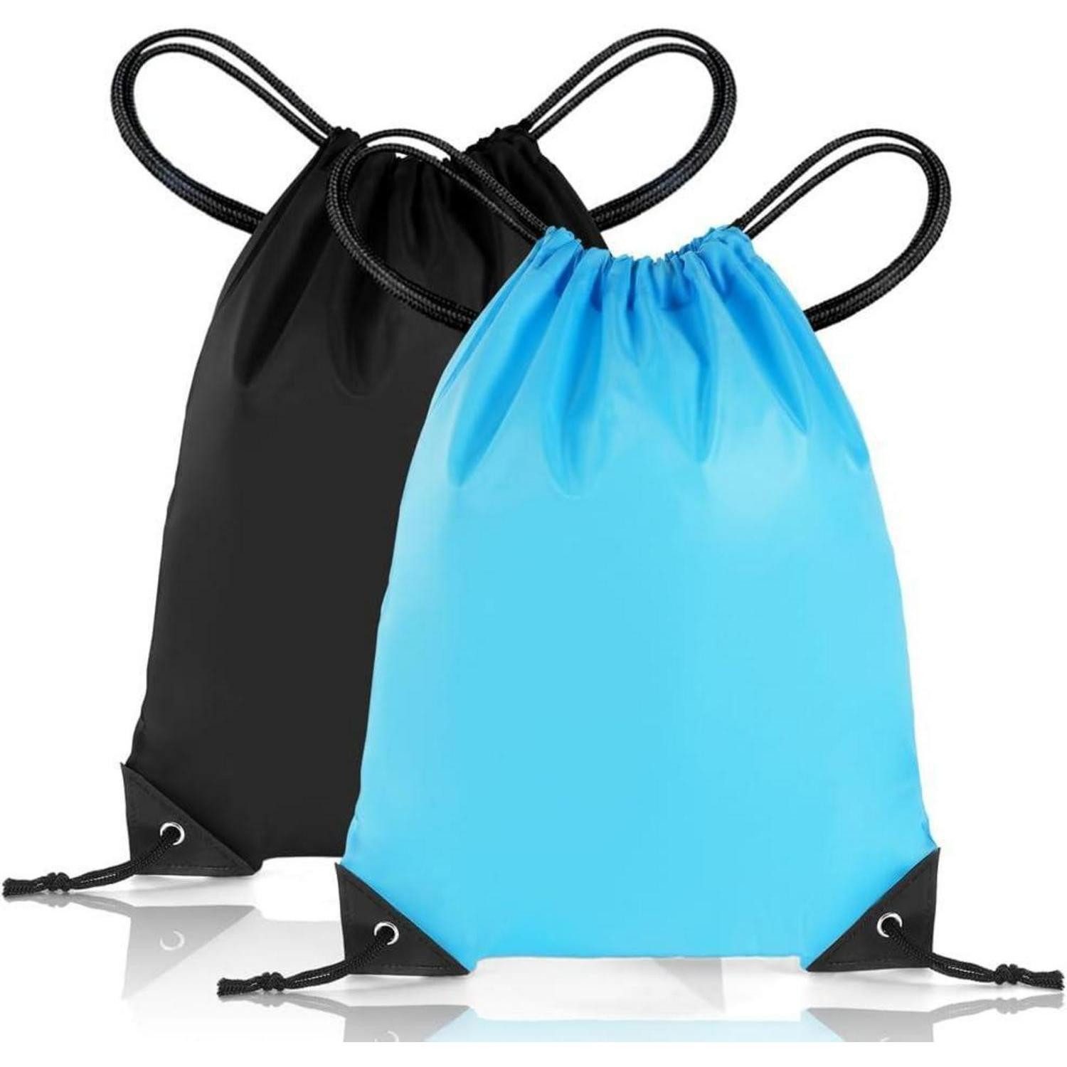 Turnbeutel Kordelzugbeutel Turnbeutel Sporttasche Rucksack Unisex Schwarz+blau