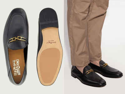 Salvatore Ferragamo SALVATORE FERRAGAMO GANCINI MELBOURNE Mokassins Slippers Взуття Sneake Кросівки