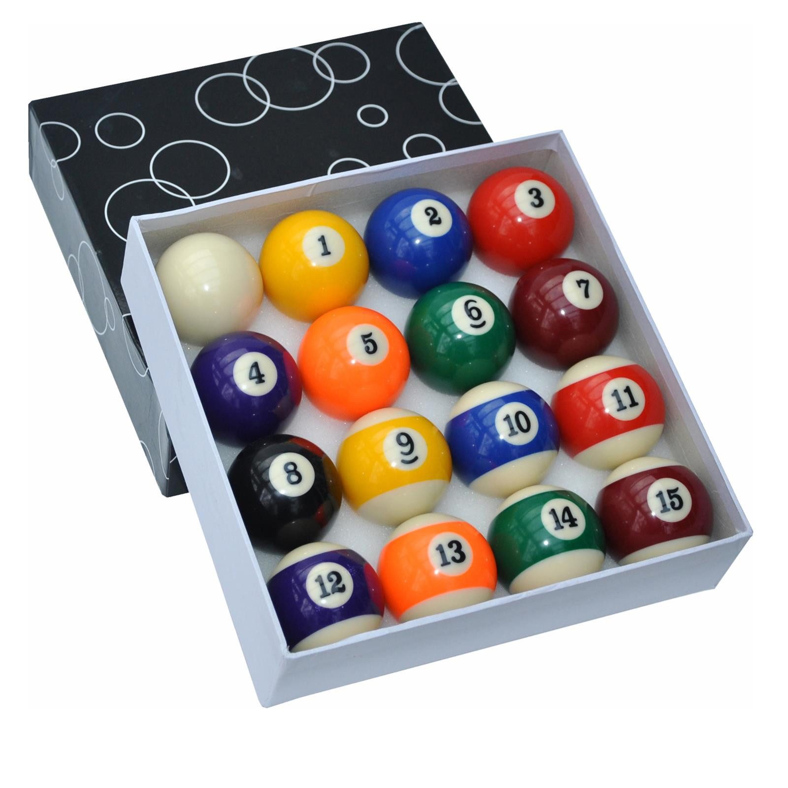nanook Billardtisch Billardkugeln Set 57,2 mm hochglanzpoliert