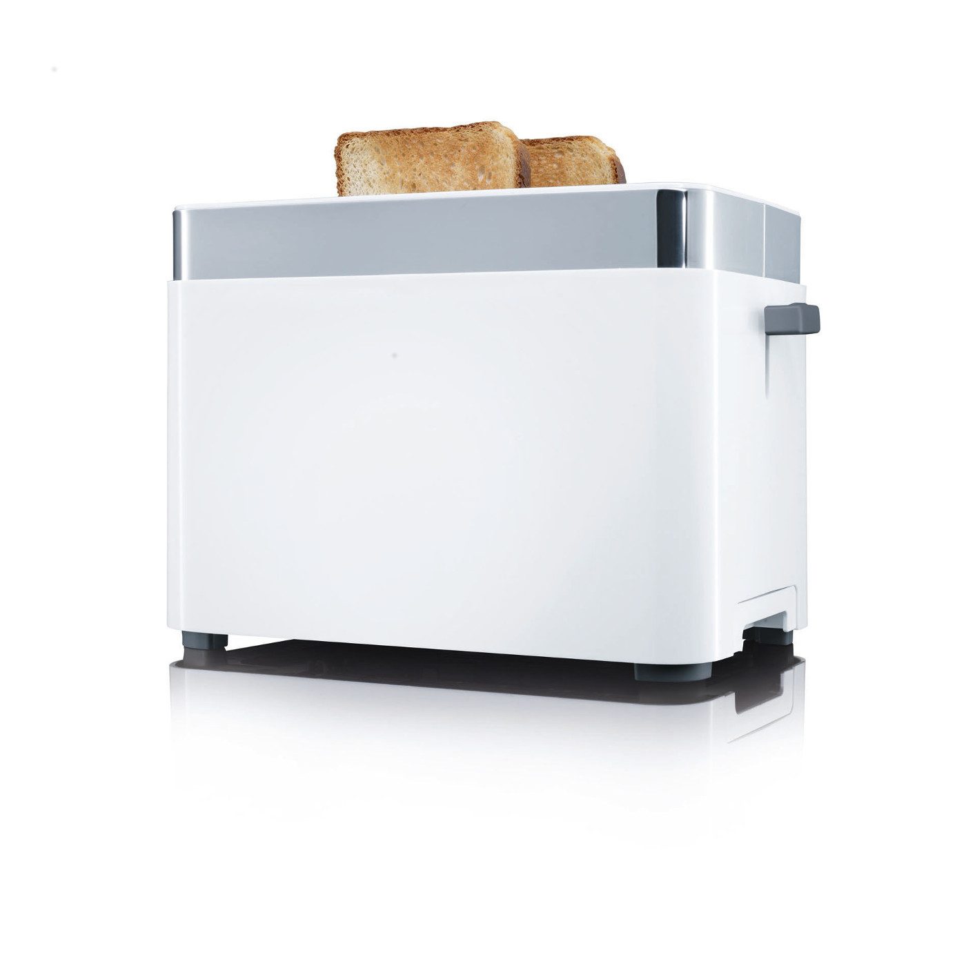 Graef Toaster Toaster TO61, 2 Schlitze, für 2 Scheiben, 888 W, integrierter Brötchenaufsatz, Auftaufunktion, Brotzentrierung, AutoOff