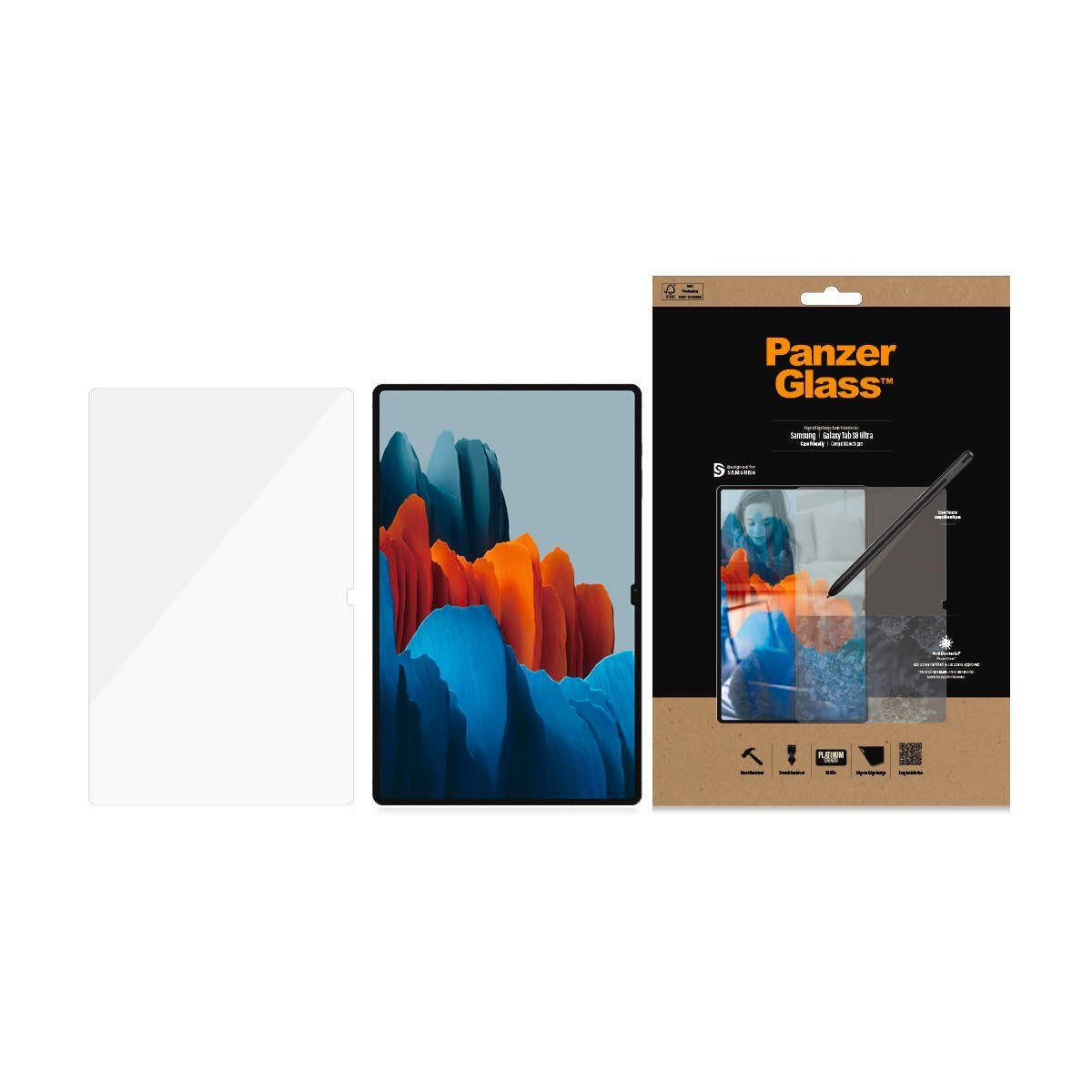 PanzerGlass Displayschutzfolie Screen Protector Glass Samsung Galaxy Tab S8 Ultra