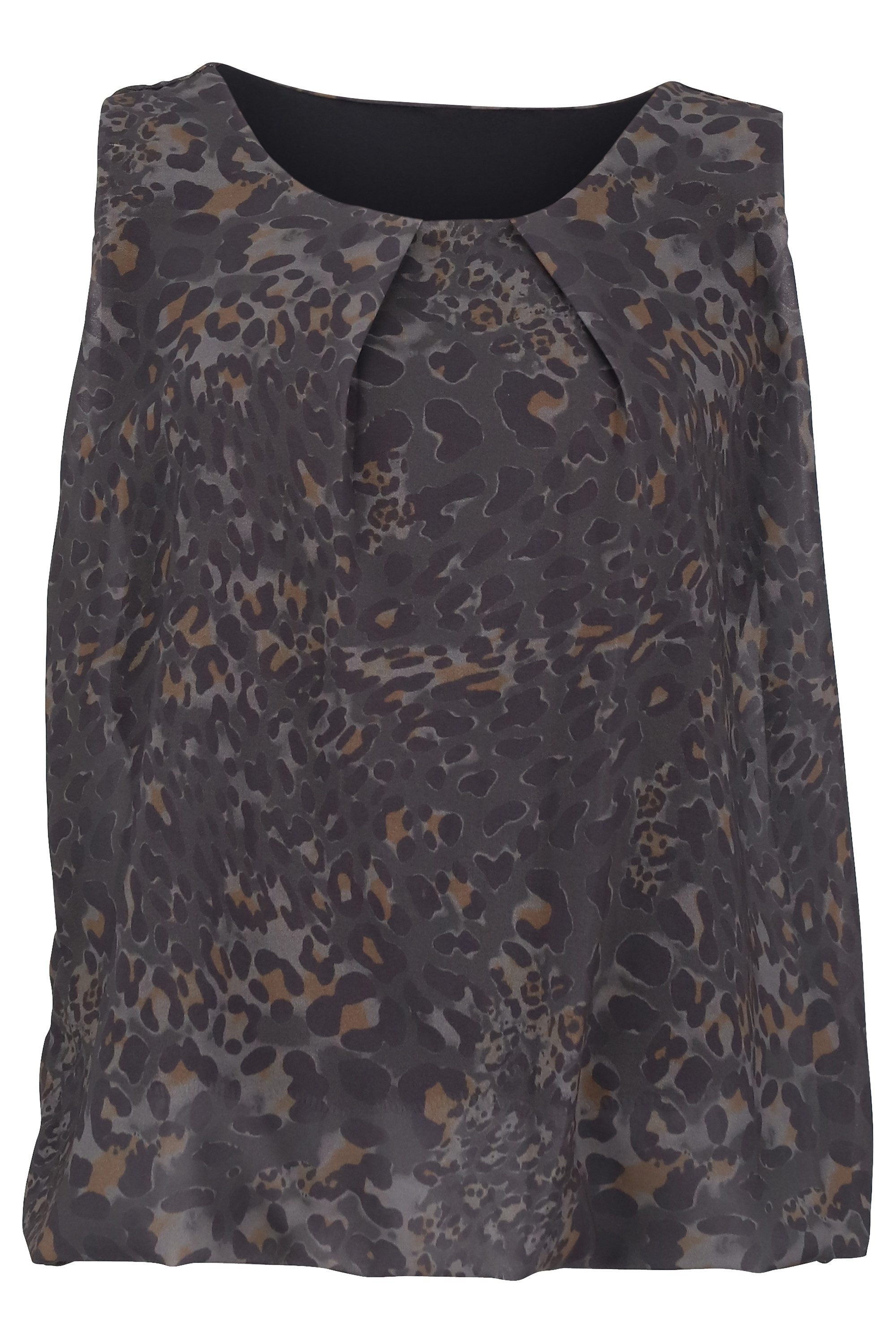 malito more than fashion Chiffonbluse 6879 Blusentop mit Rundhals-Ausschnit günstig online kaufen