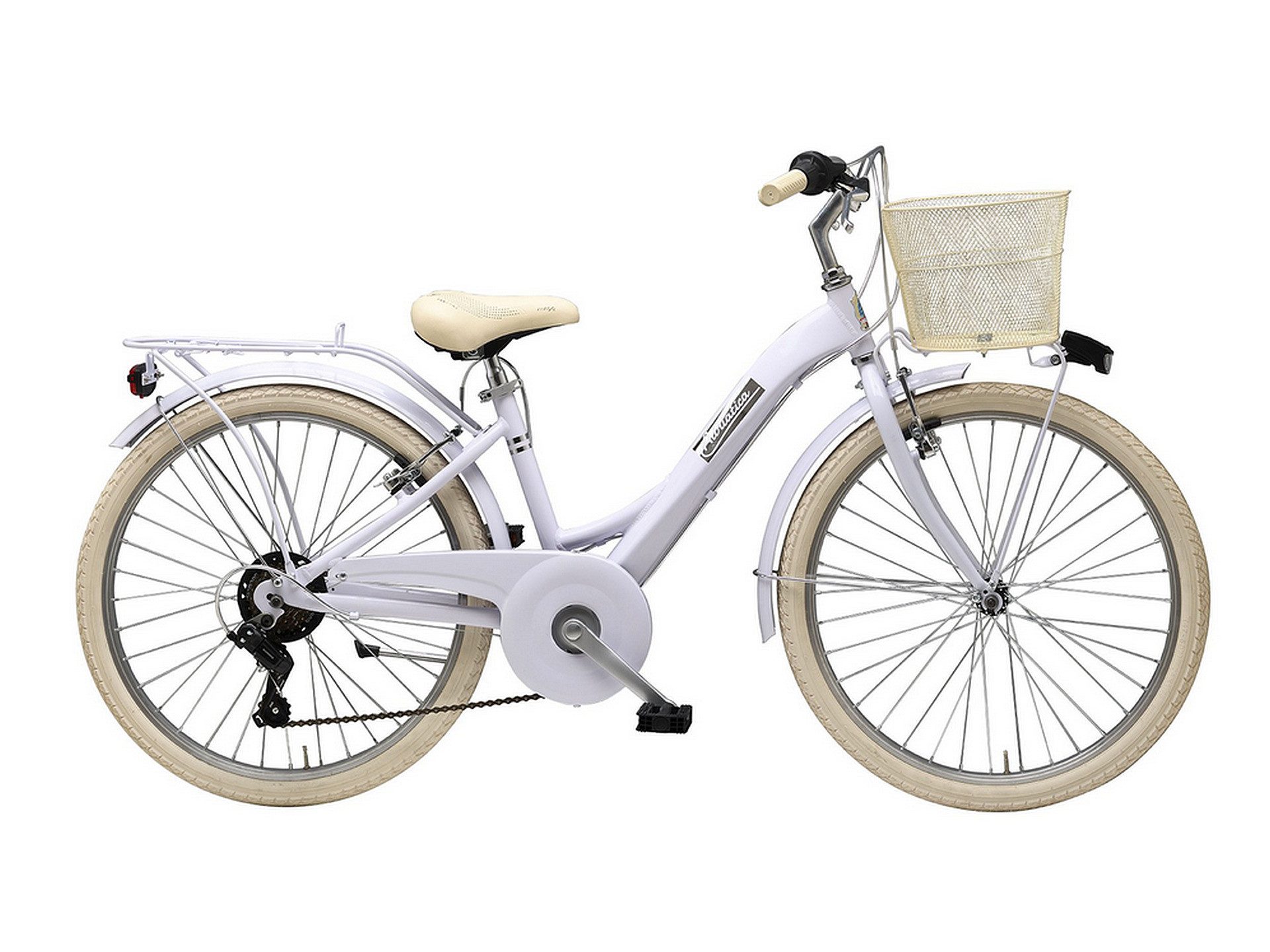 Adriatica Cityrad, 6 Gang Shimano, Kettenschaltung, Cityfahrrad PANDA 24 Zoll