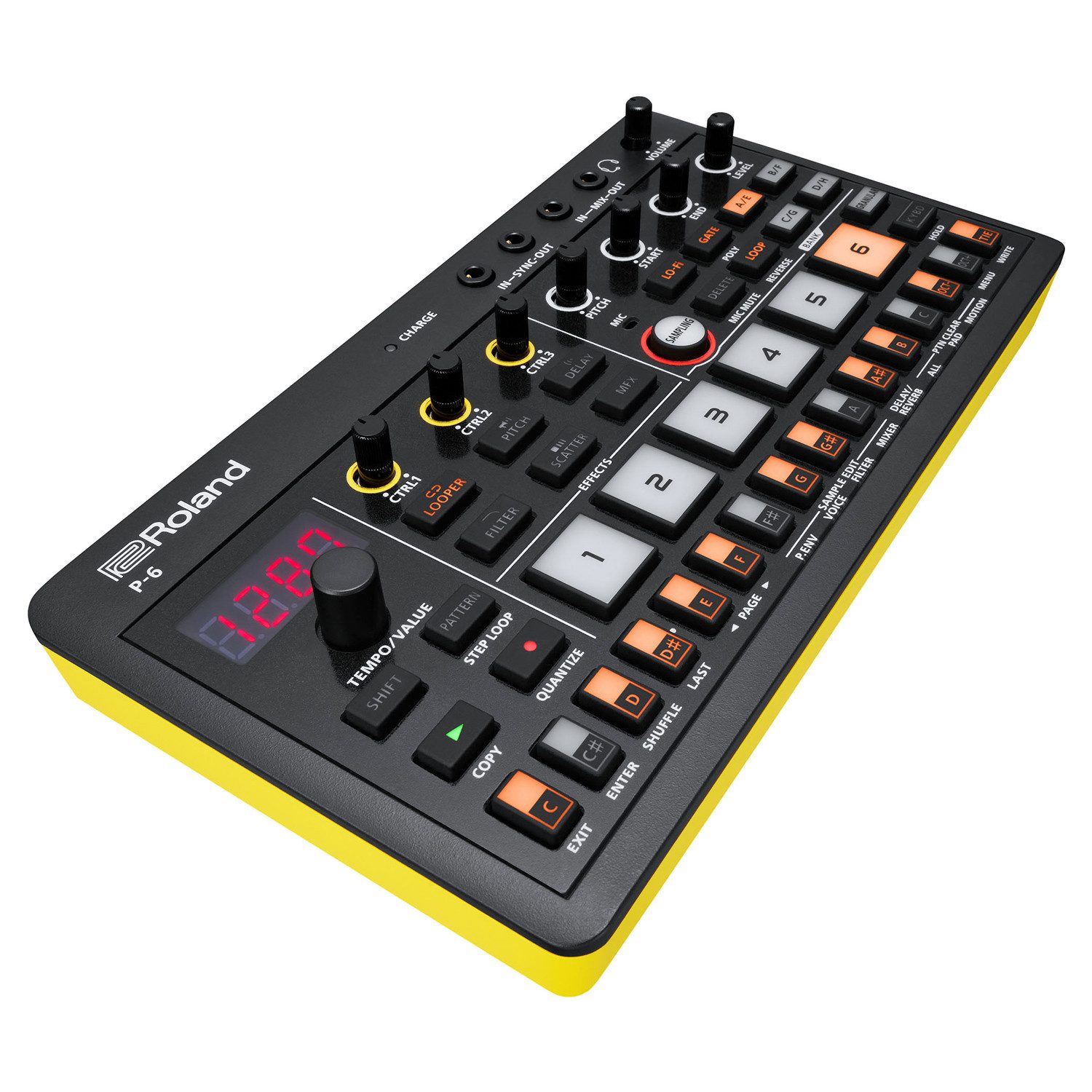 Roland Audio Roland Aira P-6 Creative Sampler Digitales Aufnahmegerät
