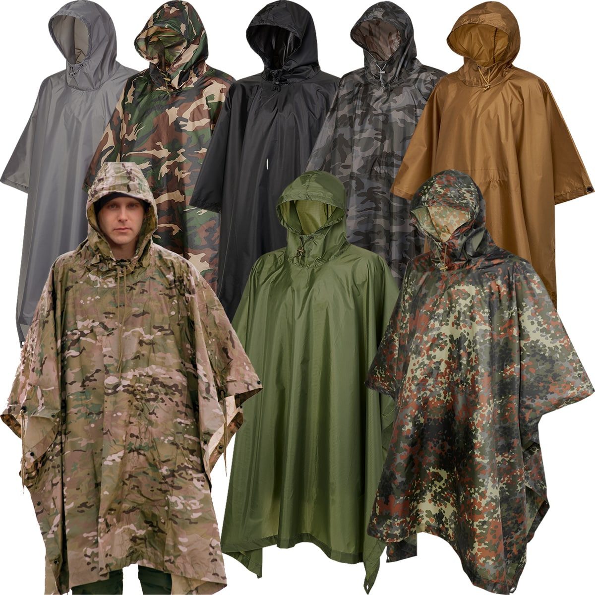 Brandit Regenponcho Bundeswehr Poncho RipStop günstig online kaufen