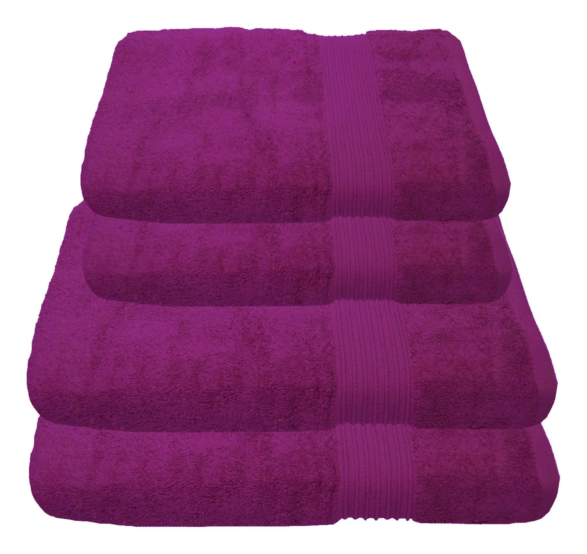 Julie Julsen Handtücher 4-Handtücher-Fuchsia, Baumwolle (4-St) günstig online kaufen