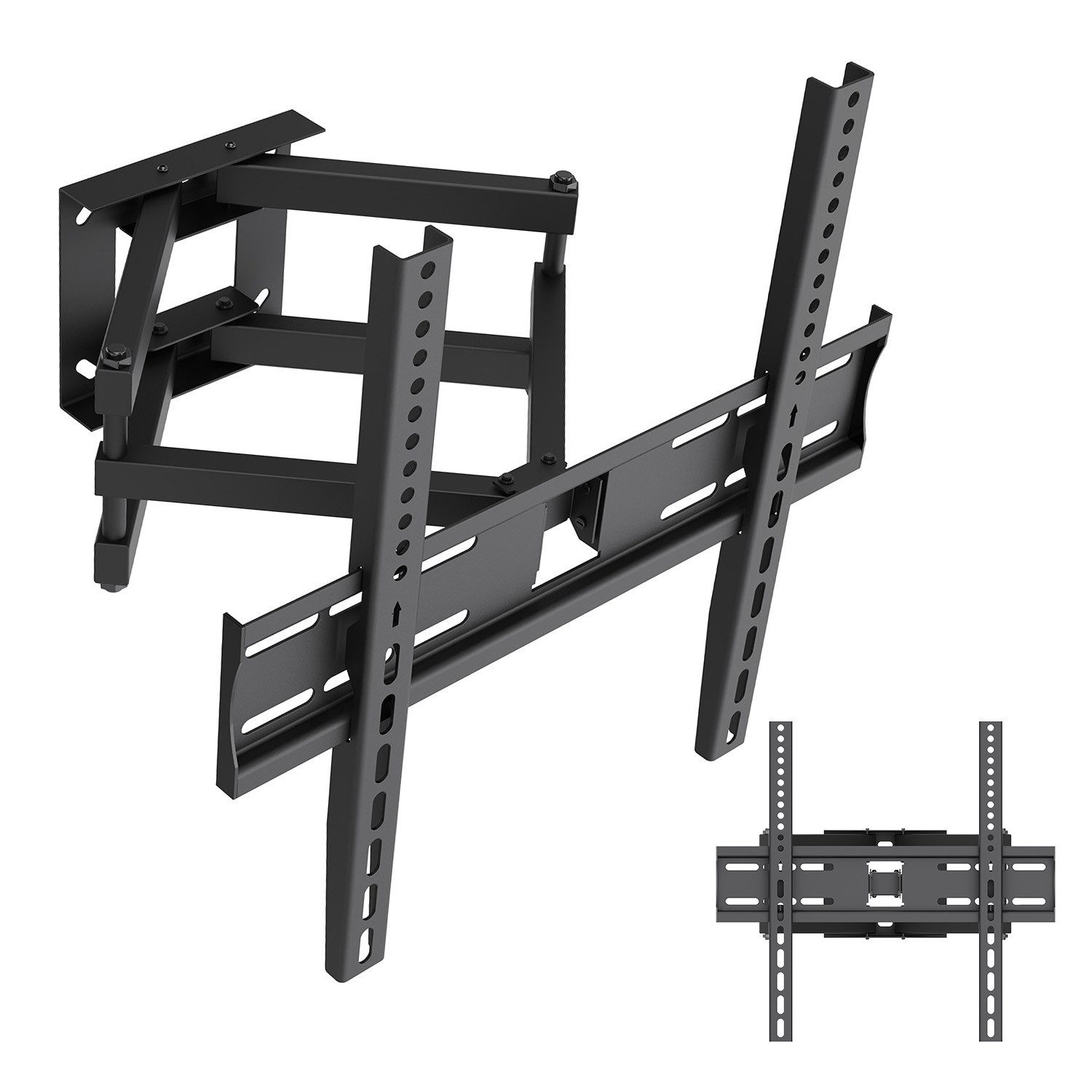 Maclean TV-Wandhalterung MC-192 für 32–70''-Geräte max. 40 kg verstellbar, (bis 70 Zoll, Neigungsverstellung +12° bis -12°, Schwenkverstellung +60° bis -60)