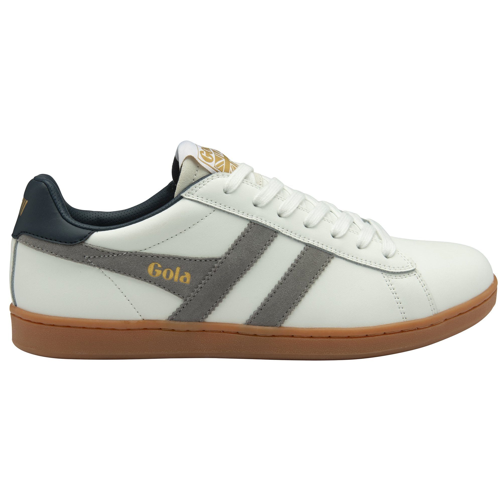 Gola Equipe II Leder 2025 weiss/grau/navyblau Herren Sneaker