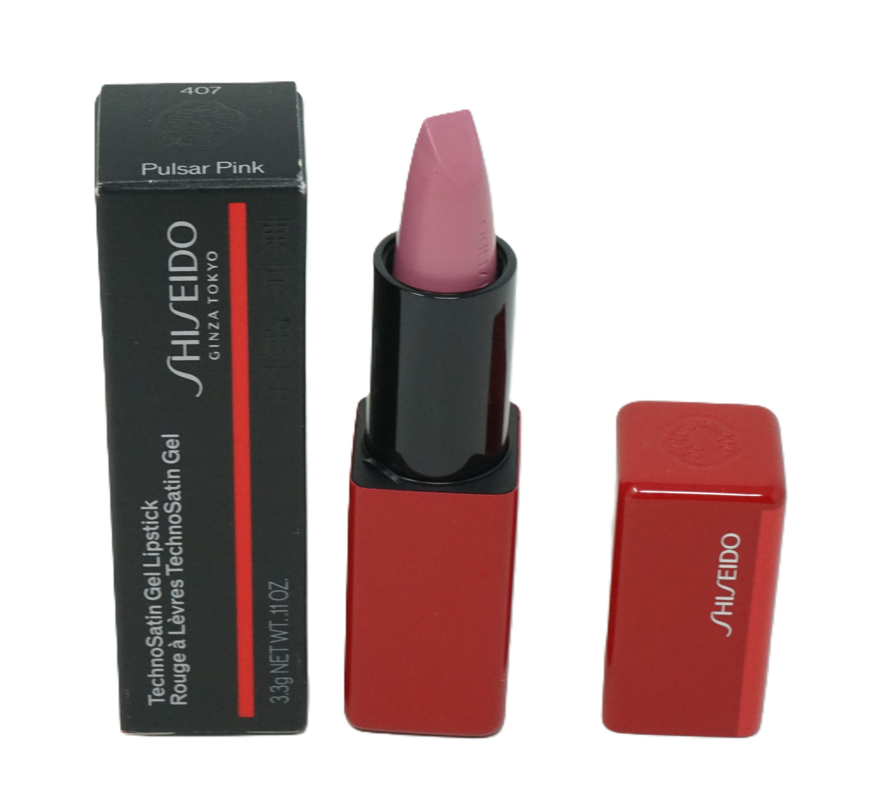 SHISEIDO Lippenstift Shiseido TechnoSatin Gel Lipstick 407 Pulsar Pink 3,3g