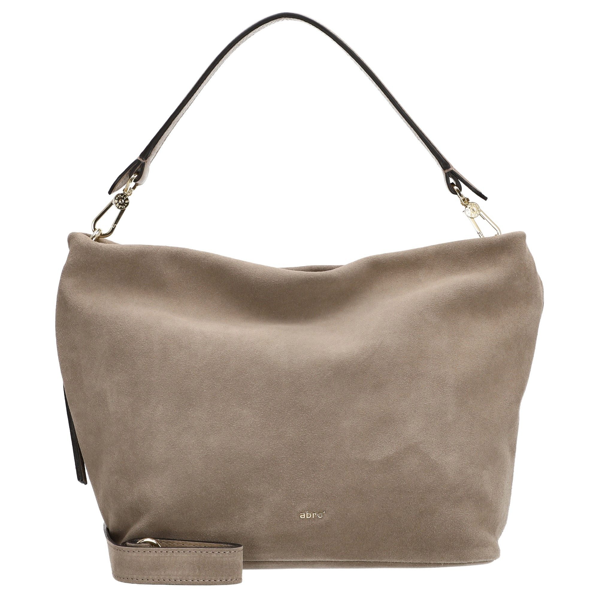Abro Beuteltasche Ebony Suede - Beuteltasche 28 cm (siena)