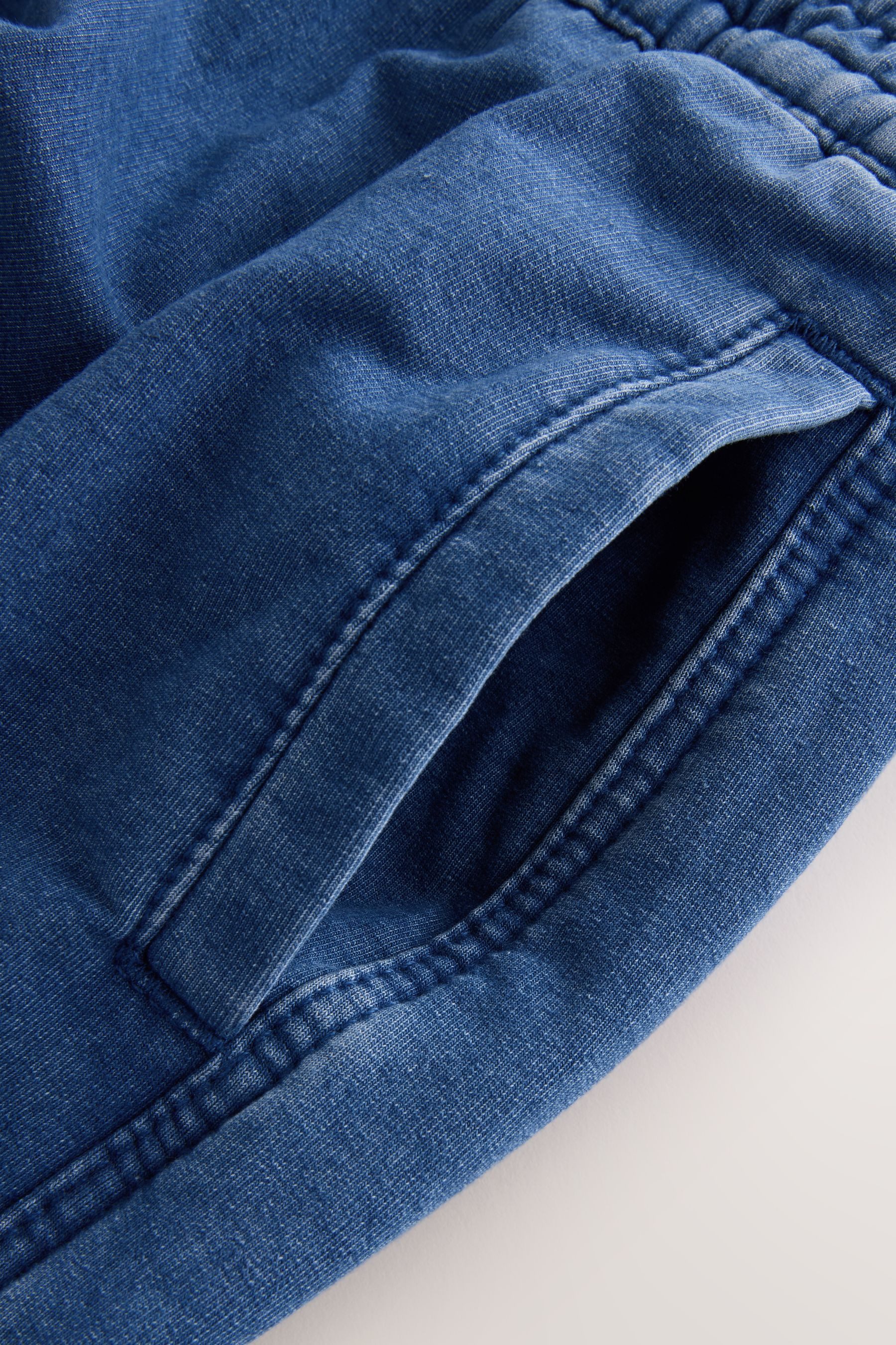 Next Weite Jeans Denim-Hose aus Jersey mit Barrel-Bein (1-tlg) günstig online kaufen