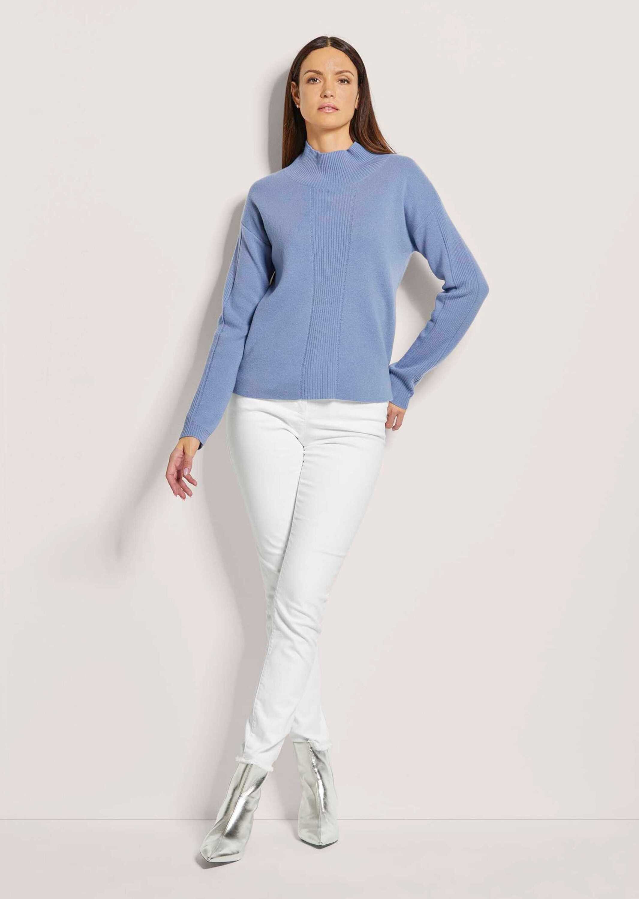 MADELEINE Strickpullover Kaschmir-Pullover mit Pointelle-Muster günstig online kaufen