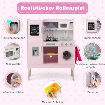 KOMFOTTEU Spielküche, mit Licht- & Soundeffekt, für Kinder ab 3