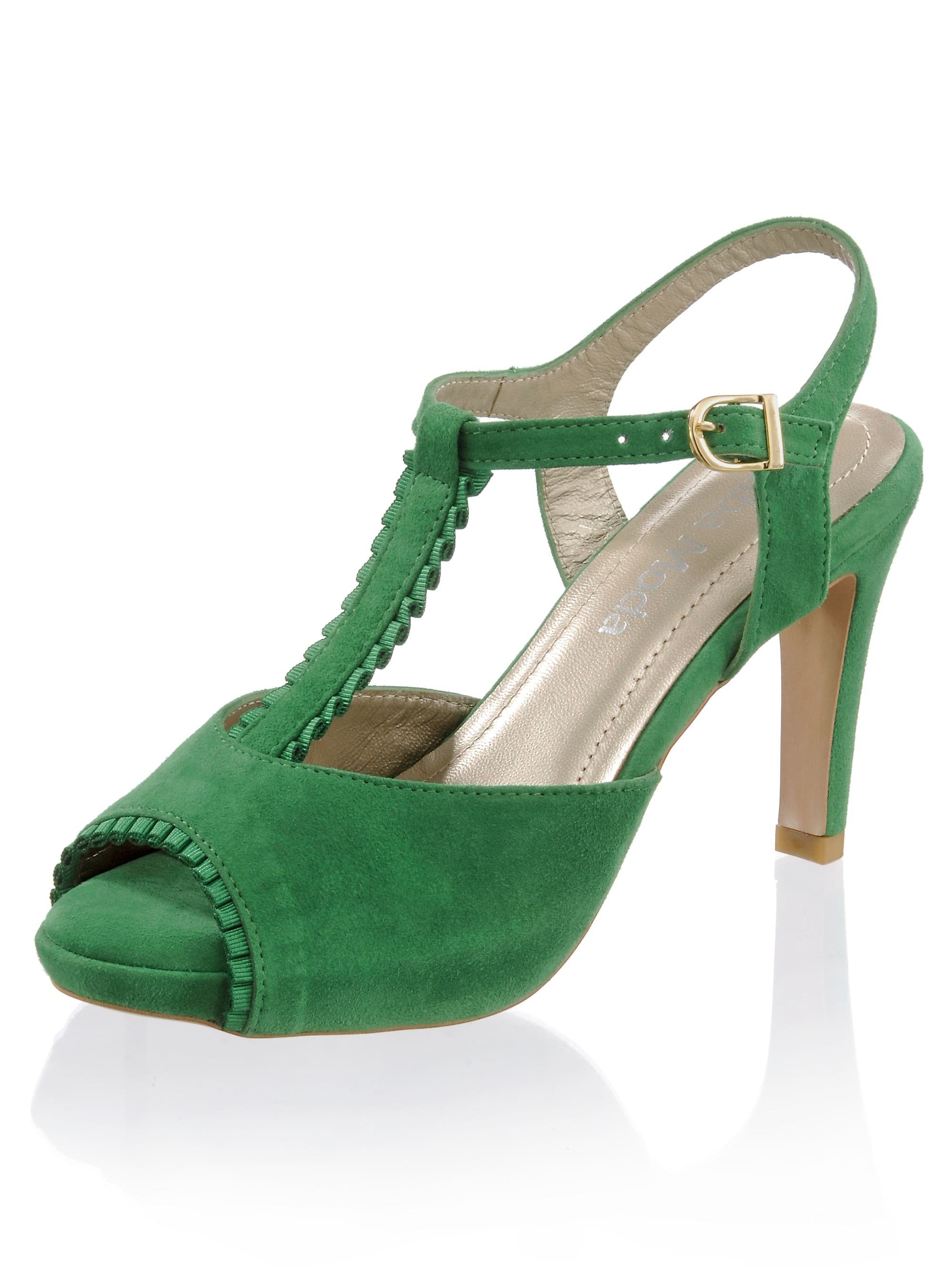 Alba Moda Sandalette aus weichem Ziegenveloursleder online kaufen | OTTO