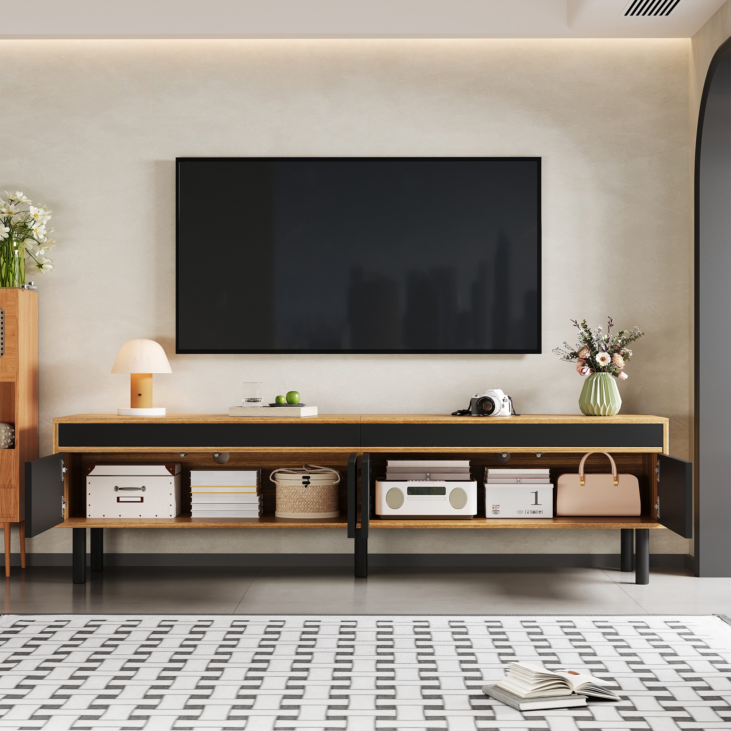 Merax Lowboard (1 St., Push-to-Open), TV-Schrank günstig online kaufen