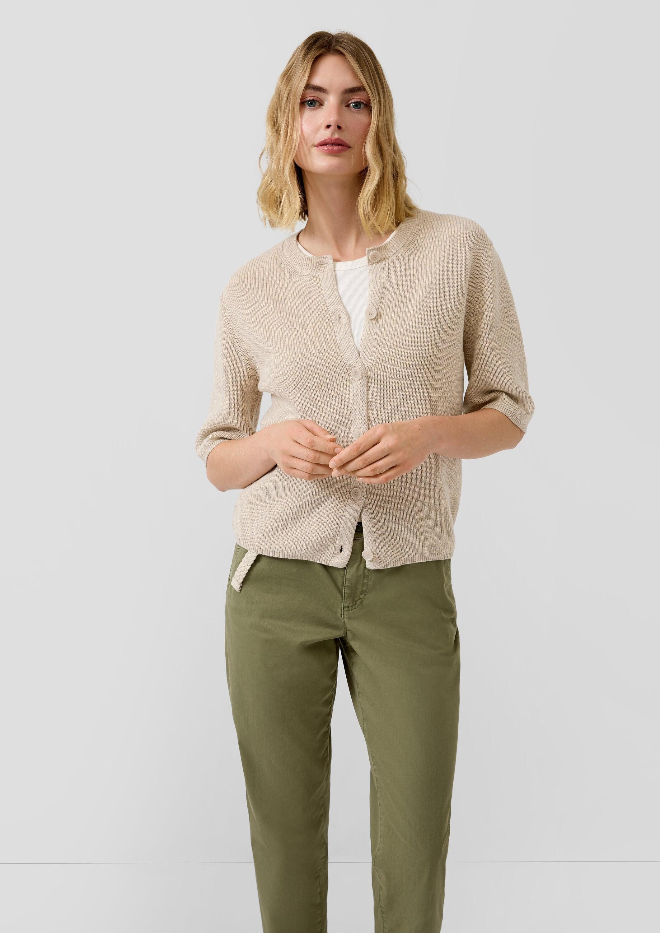 s.Oliver Cardigan Strickjacke Halbarm-Strickjacke