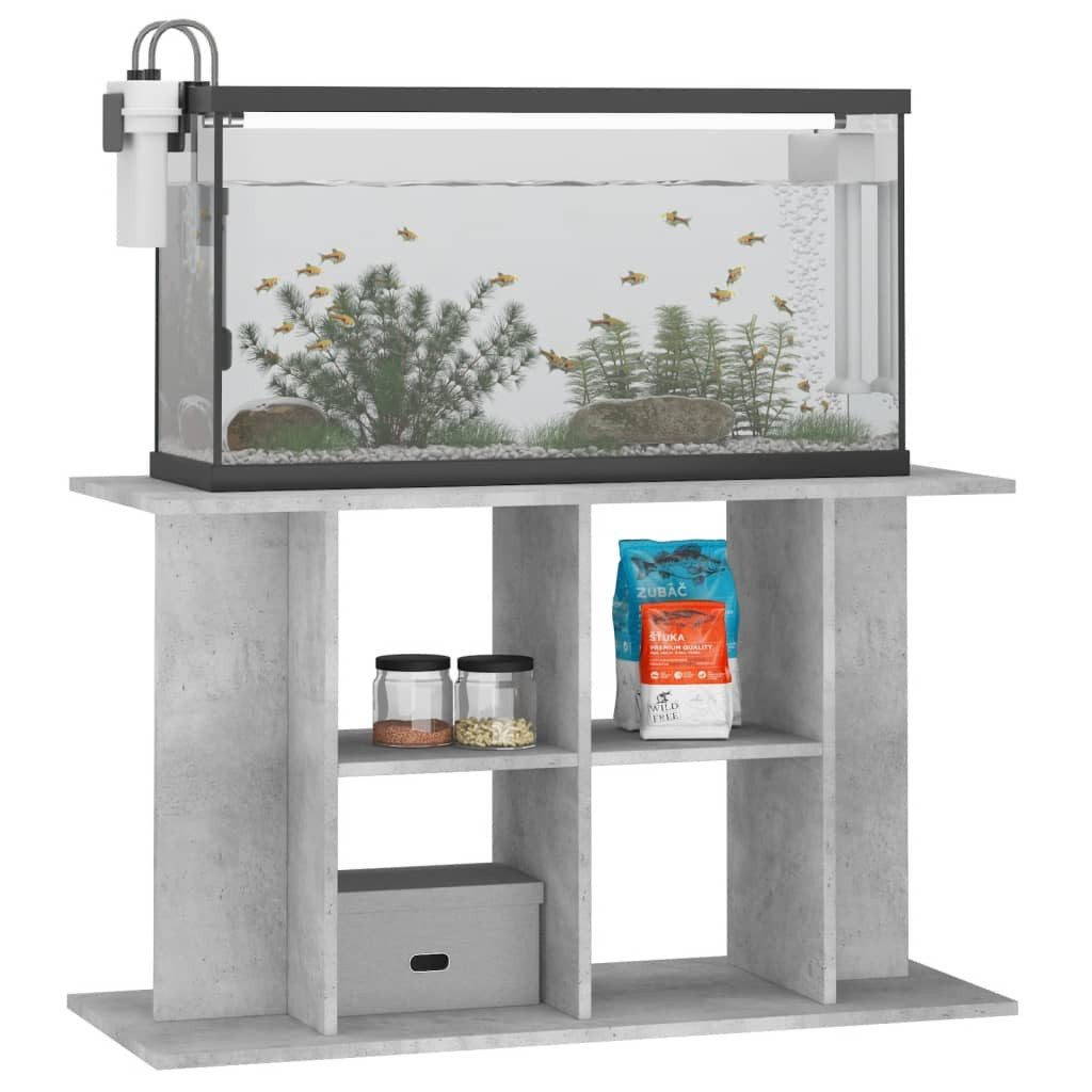 vidaXL Aquariumunterschrank Aquariumständer Betongrau 100 x 40 x 60 cm Holz günstig online kaufen