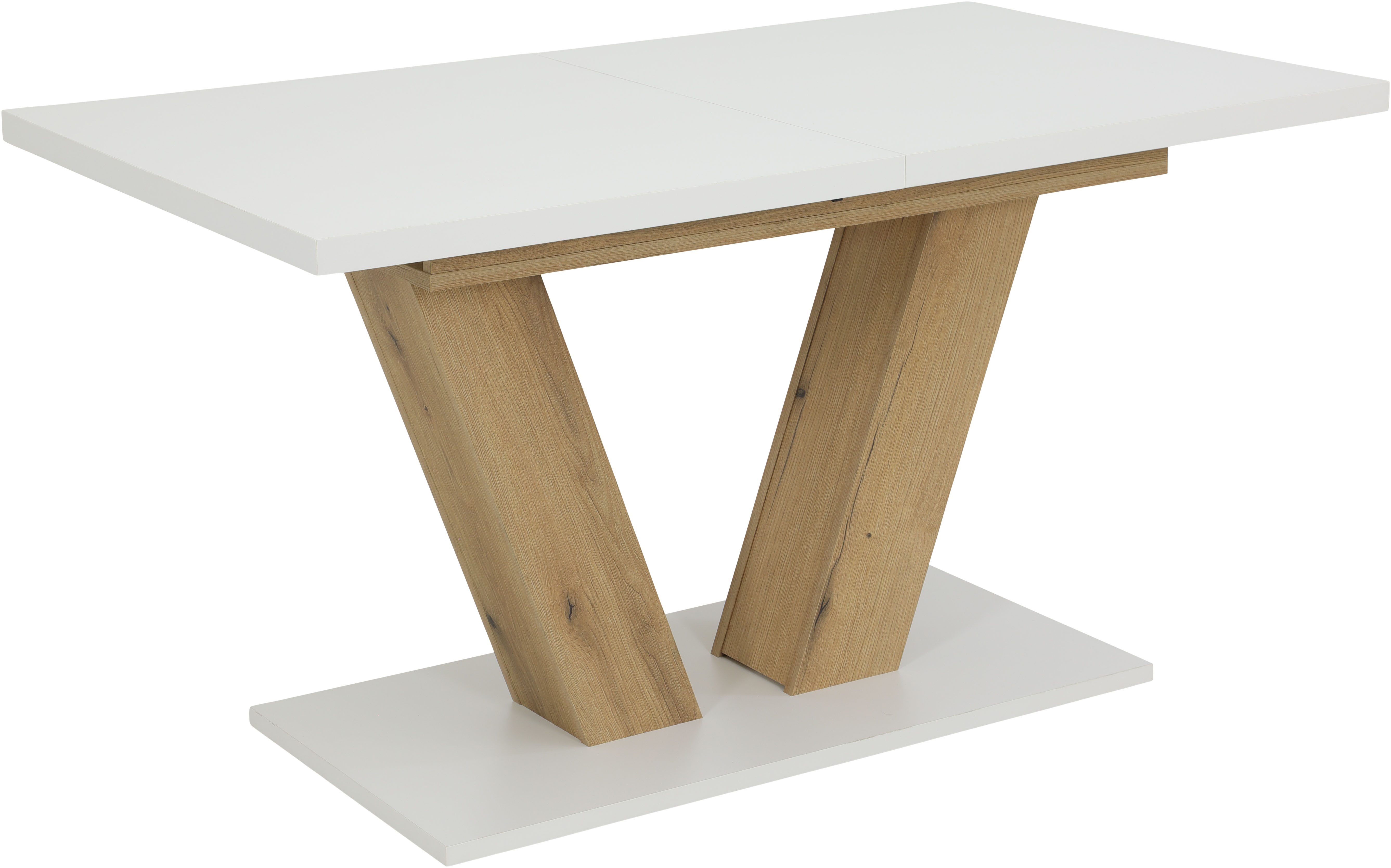 HELA Säulen-Esstisch HAMM (1-St), ausziehbar,ABS-Kante,Melamin,Synchronausz günstig online kaufen