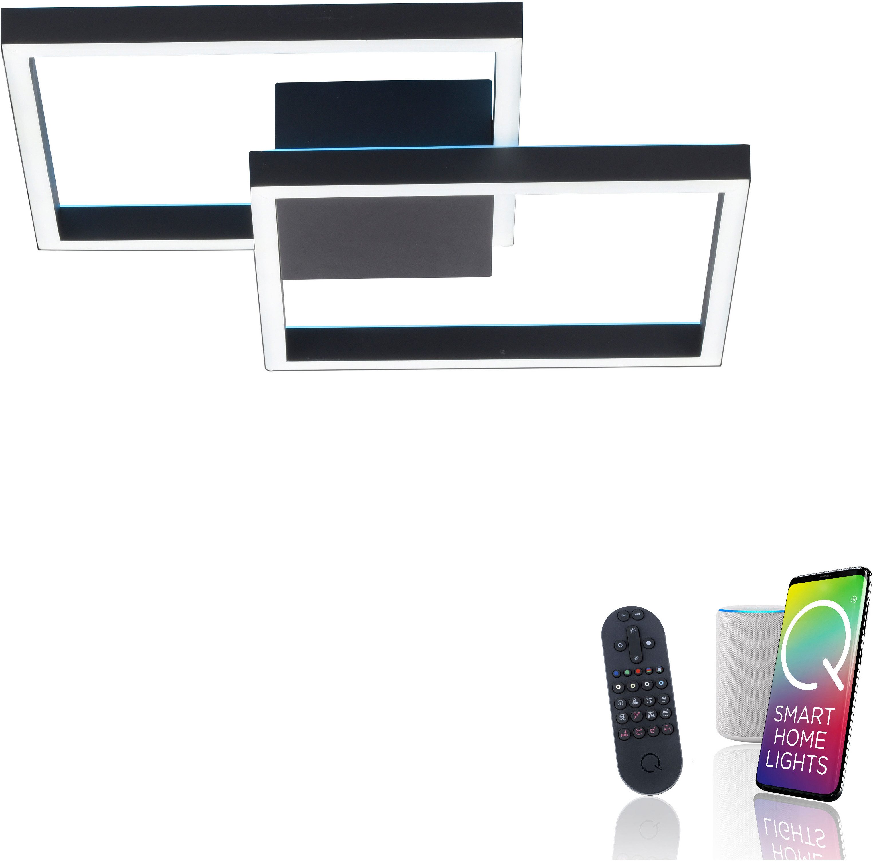 Neuhaus Q SMART HOME LIGHTS LED Deckenleuchte Q-MARKO, Smart Home, LED fest integriert, warmweiß - kaltweiß