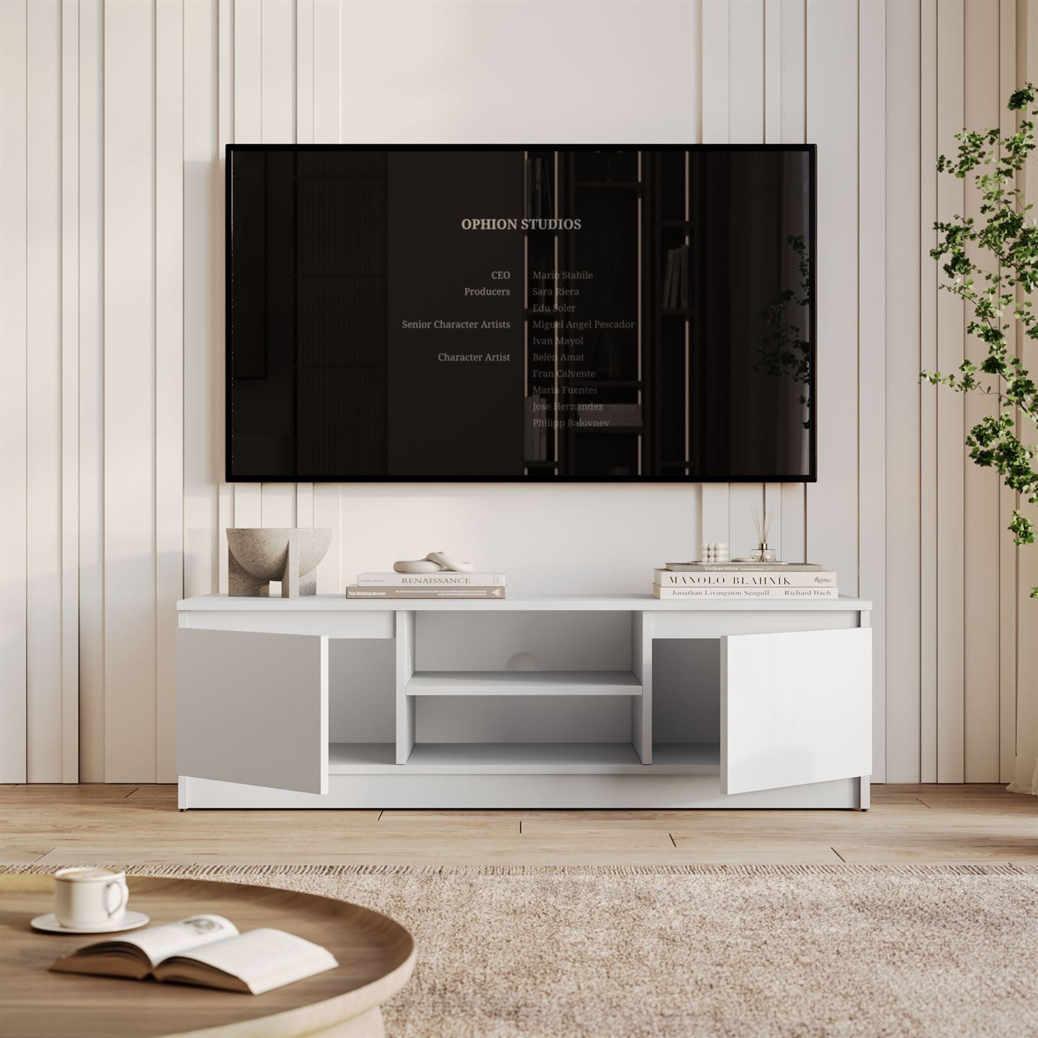 Lookway TV-Schrank HANA 120 TV-Lowboard mit Stauraum (1x TV-Schrank) Breite: 120 cm