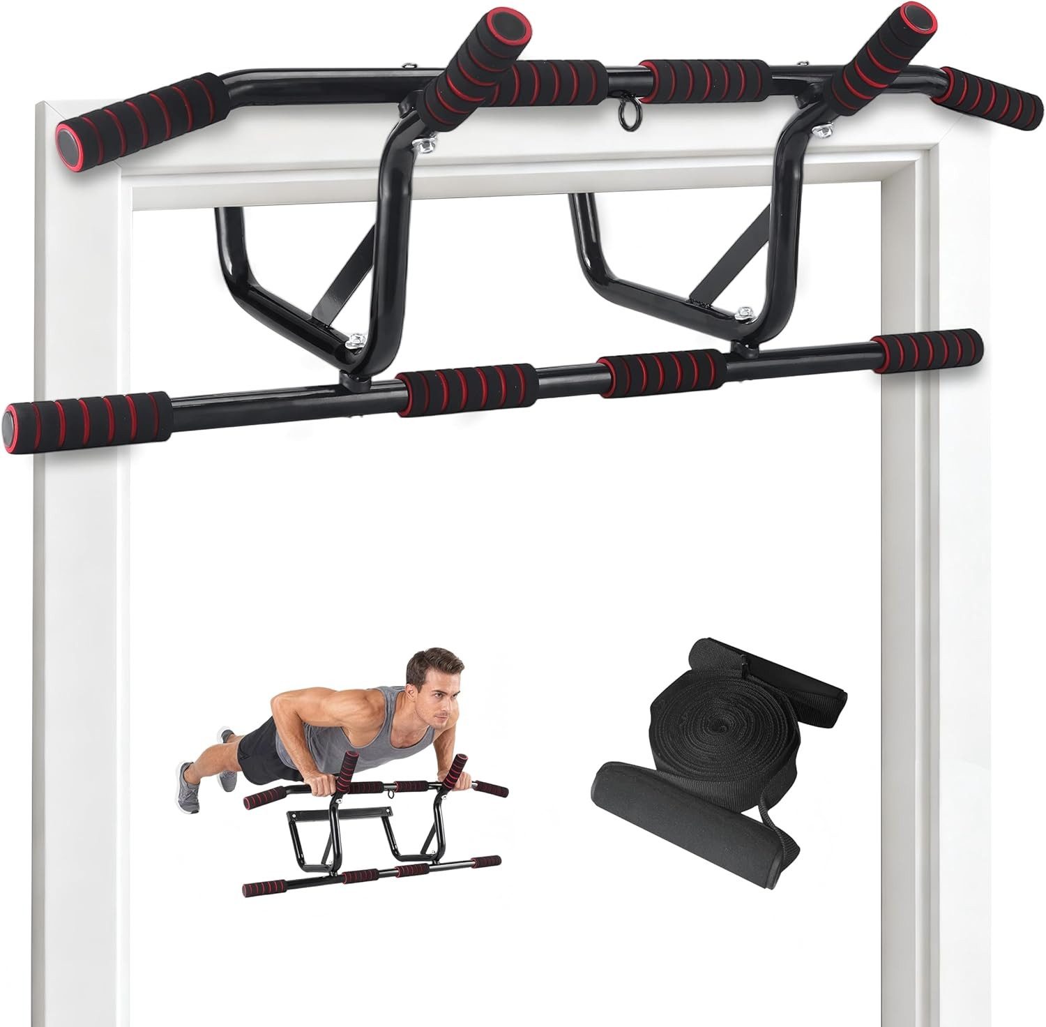 Klimmzugstange Klimmzugstange Türrahmen, Reckstange Tür als Fitnessgerät für Zuhause