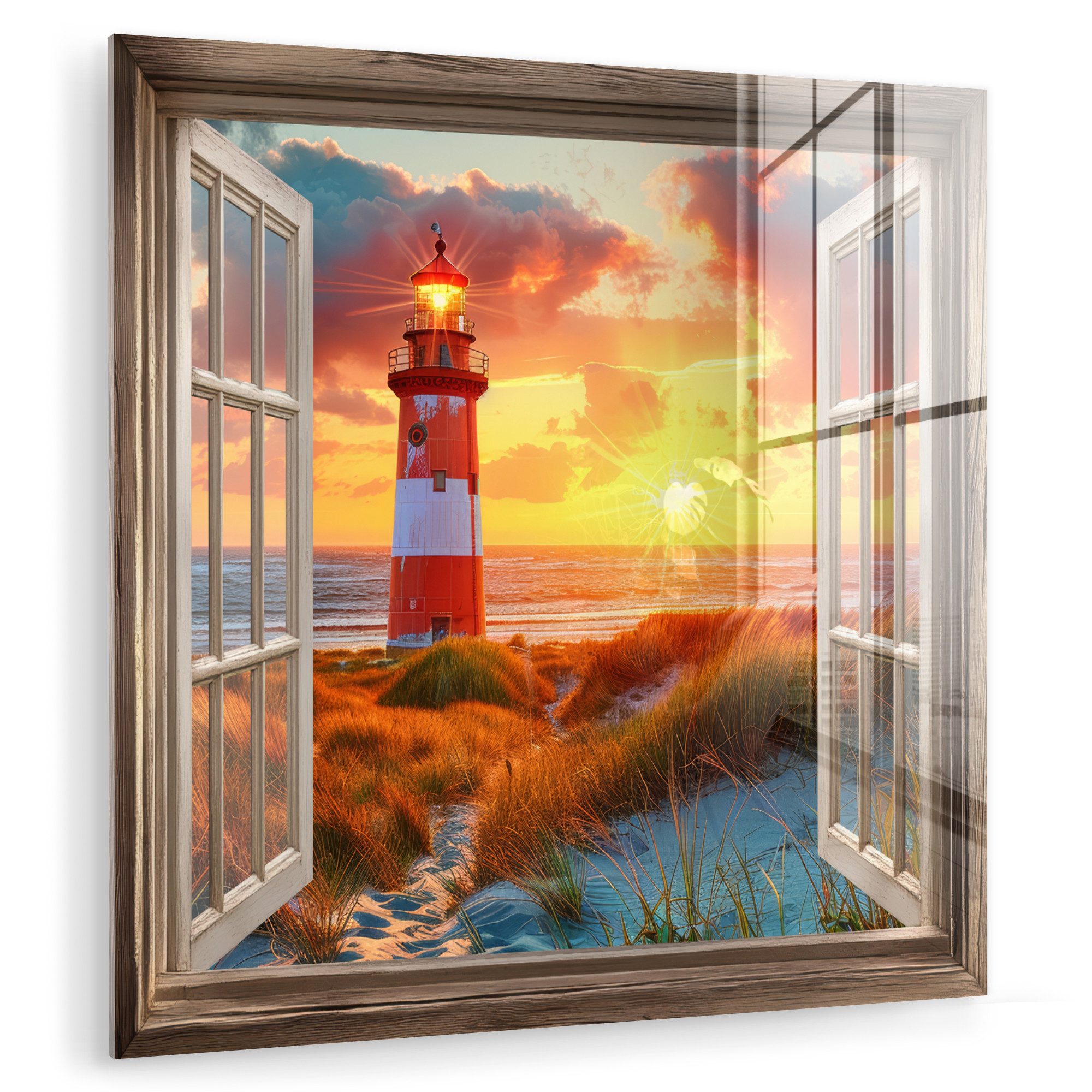 MuchoWow Acrylglasbild Aussicht - Fenster - günstig online kaufen