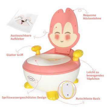 besrey Töpfchen Töpfchen für Kinder, Babytopf WC/Klo Kindertoilette mit Griffe, Toilettentrainer für Jungen und Mädchen mit Anti-Rutsch-Funktion, 1-5 Jahren, 3 in 1 Töpfchen für Kinder