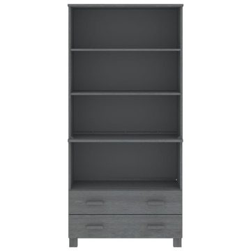 vidaXL Anrichte Highboard Massivholz Kiefer Dunkelgrau