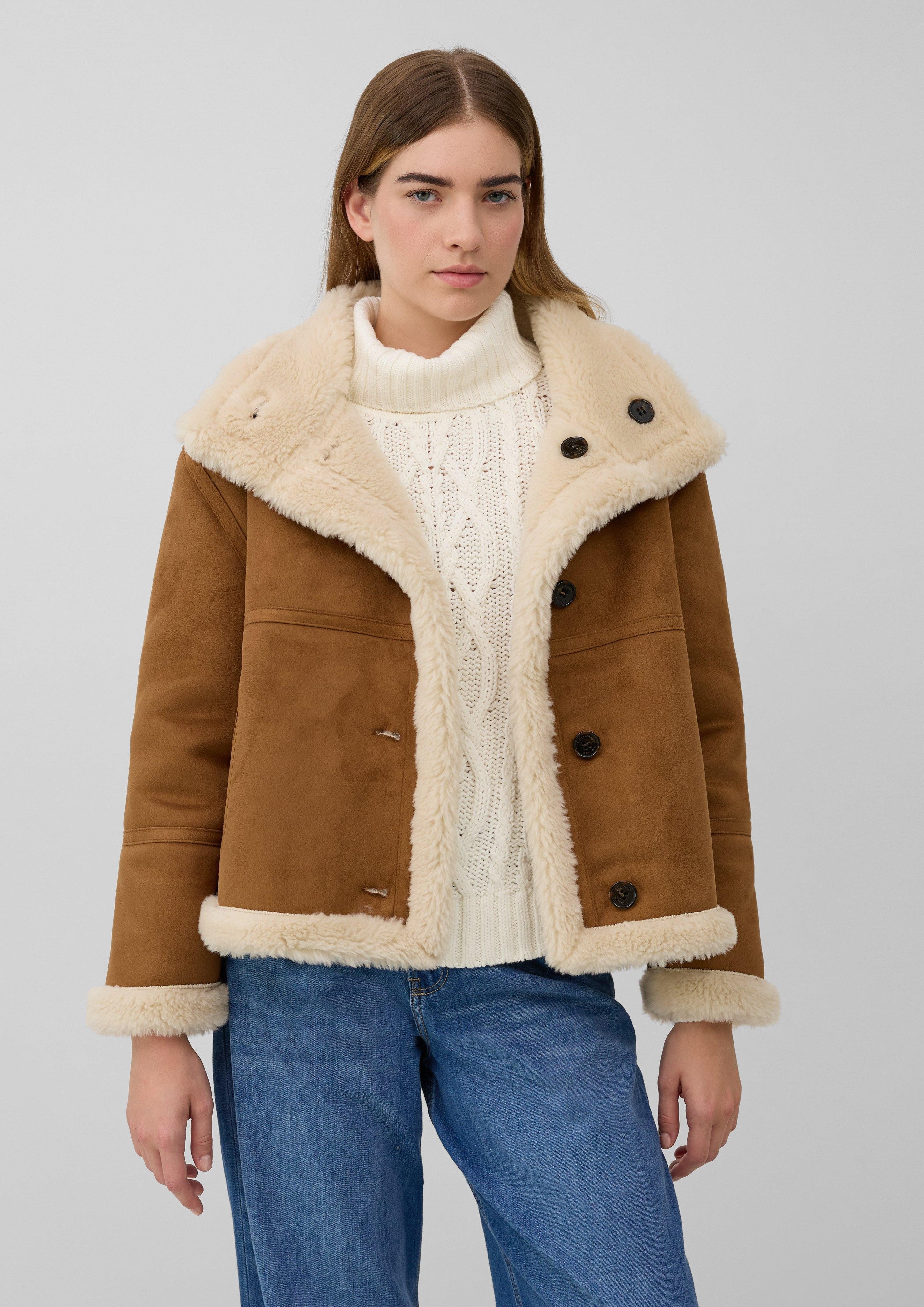 s.Oliver Funktionsjacke Wendejacke mit Teddyplüsch günstig online kaufen