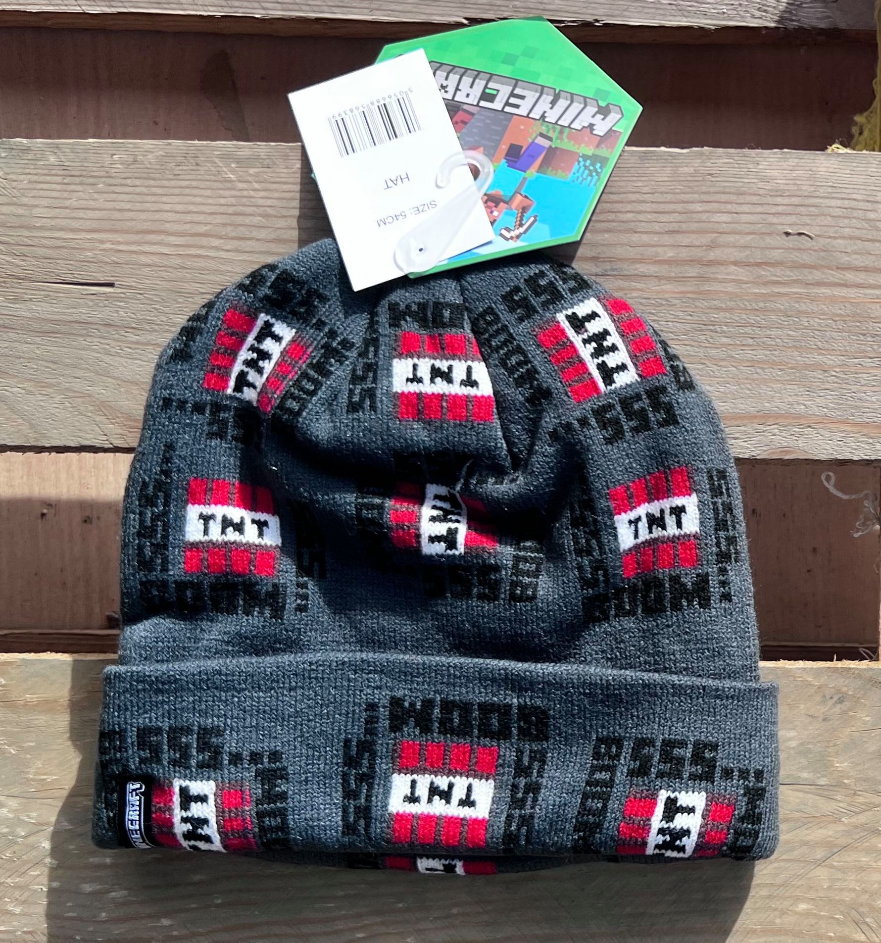Minecraft Strickmütze MINECRAFT KINDER MÜTZE JUNGEN UND MÄDCHEN 54 + 56 – Bild 3 von 5