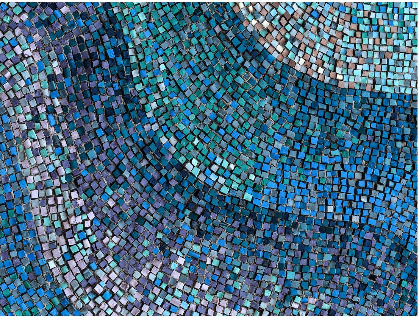 Platzset, Matteo, Contento, (Set, 4-St), wasserabweisend, hellblau für Mosaikdesign den und Innen- Außenbereich