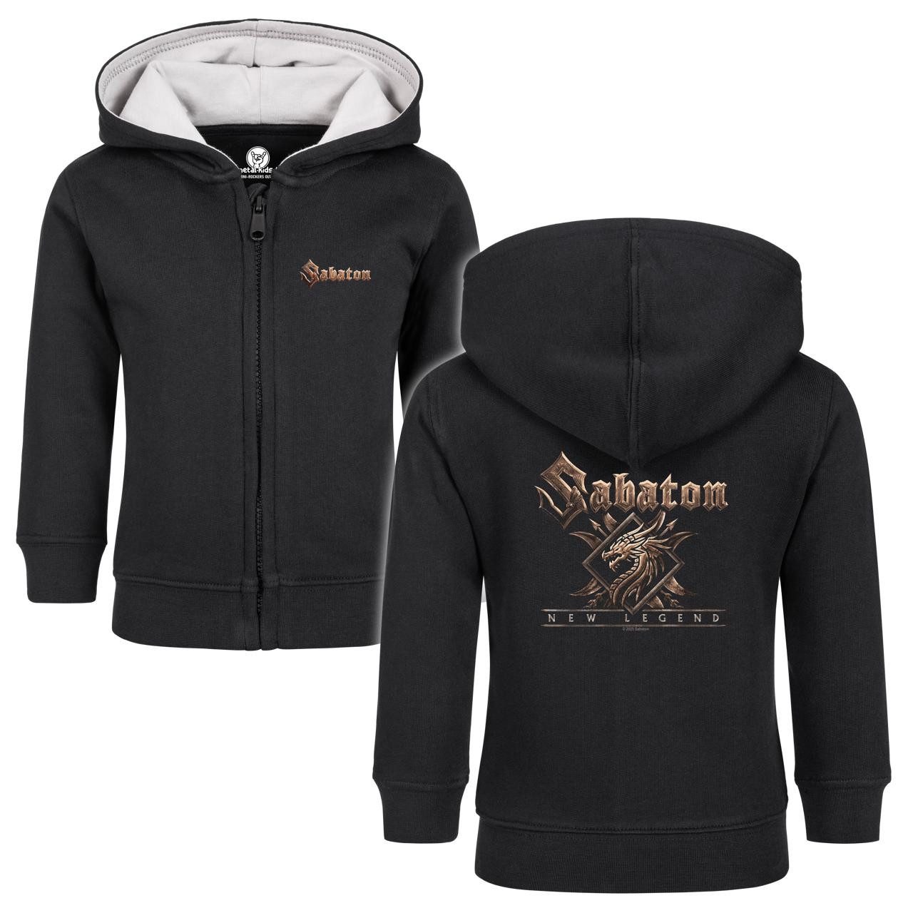Kapuzensweatjacke mit Sabaton (New Legend) Aufdruck für Babys (0–24 M)