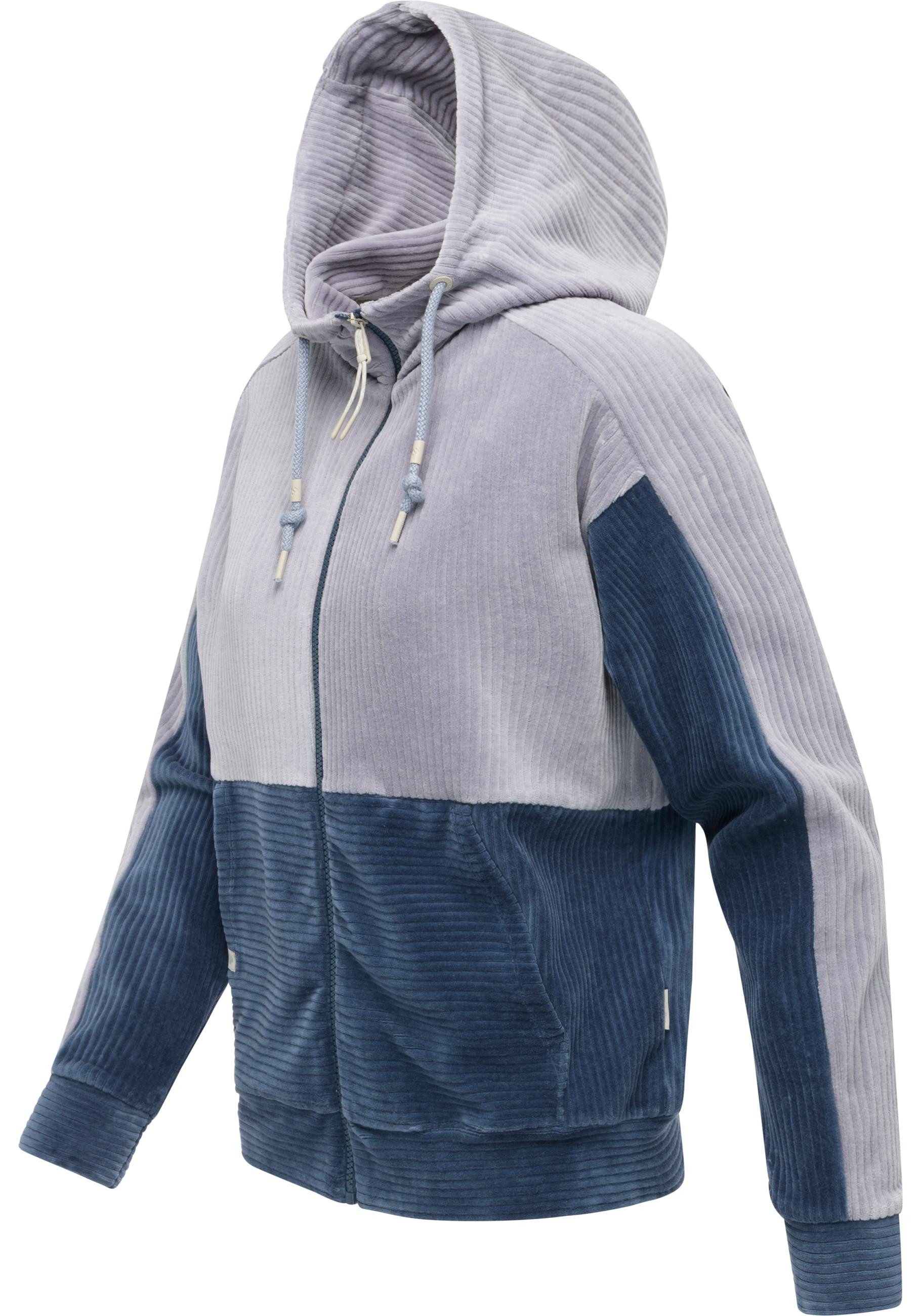 Ragwear Sweatjacke Colbien Cordy Gemütliche Damen Cordjacke aus kuschelig angerautem Kord