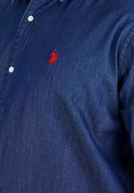 U.S. Polo Assn Langarmhemd Shirt Jeanshemd Denim (1-tlg)
