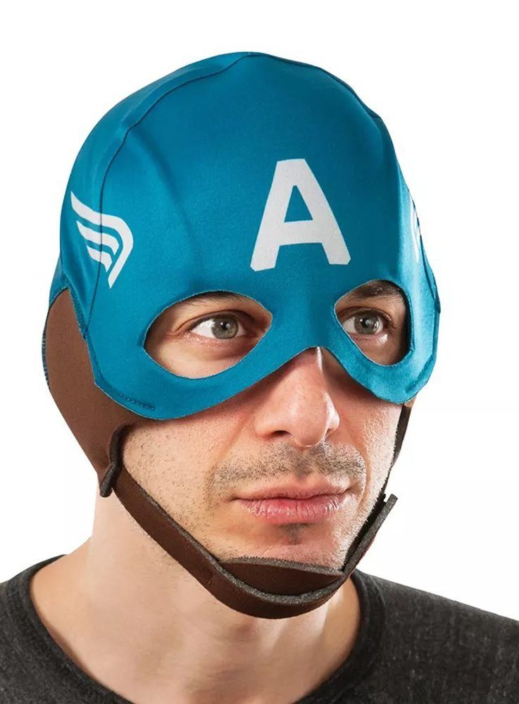 Rubie´s Verkleidungsmaske Captain America Stoffmaske, Der Helm des Cap als weiche Kopfbedeckung